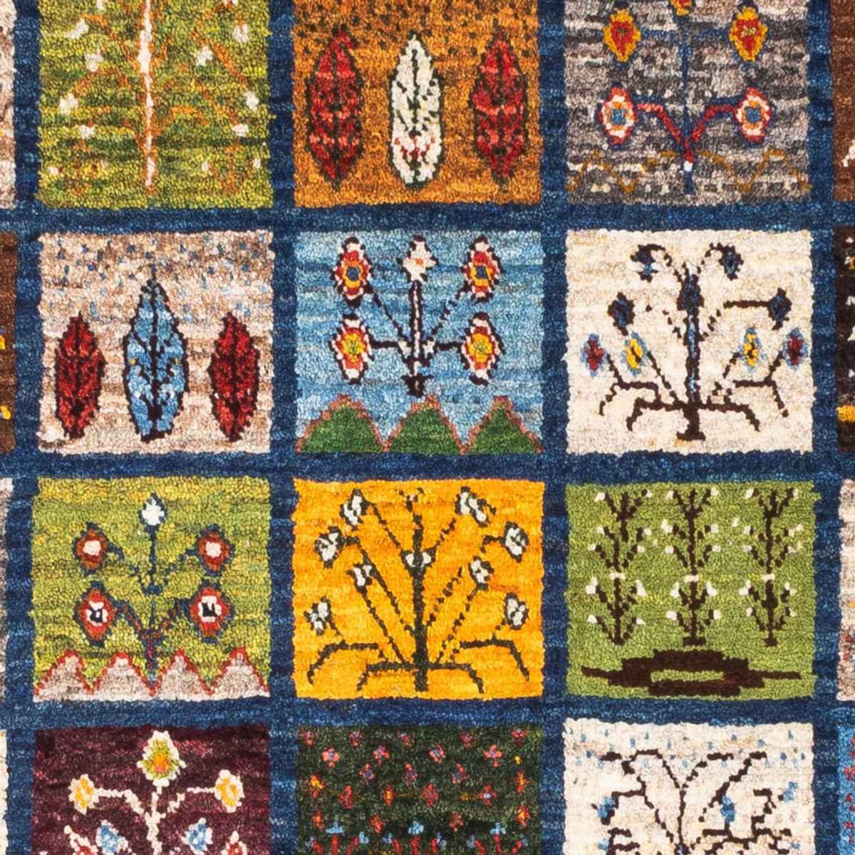 Tapis Gabbeh - Loribaft Persan - Royal - 132 x 86 cm - multicolore