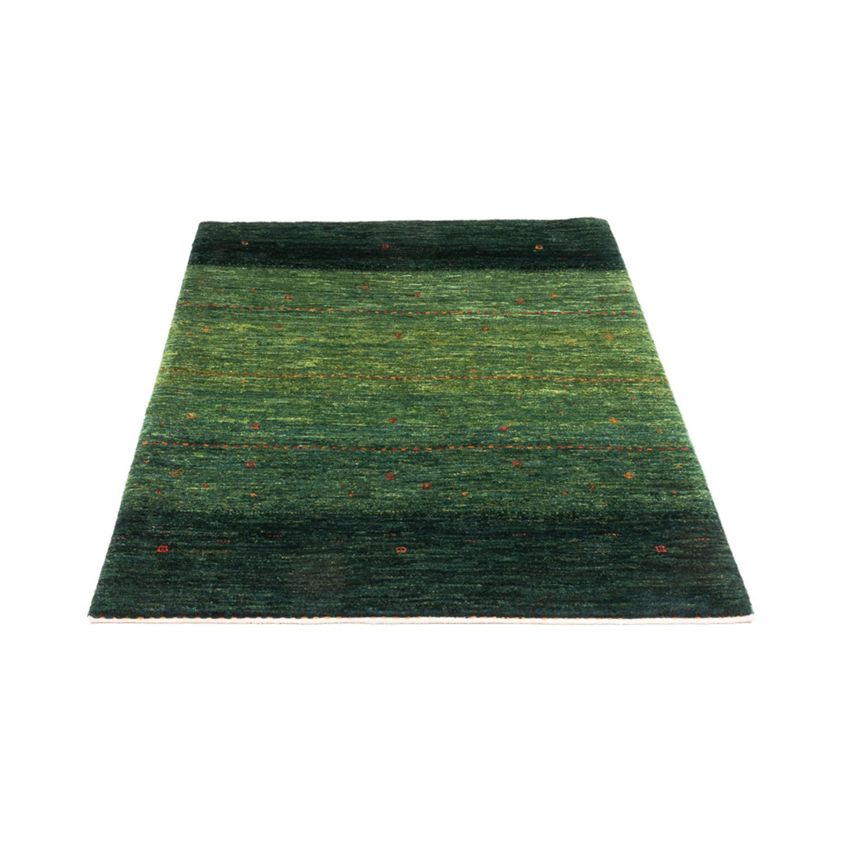 Tapis Gabbeh - Loribaft Persan - 132 x 90 cm - vert