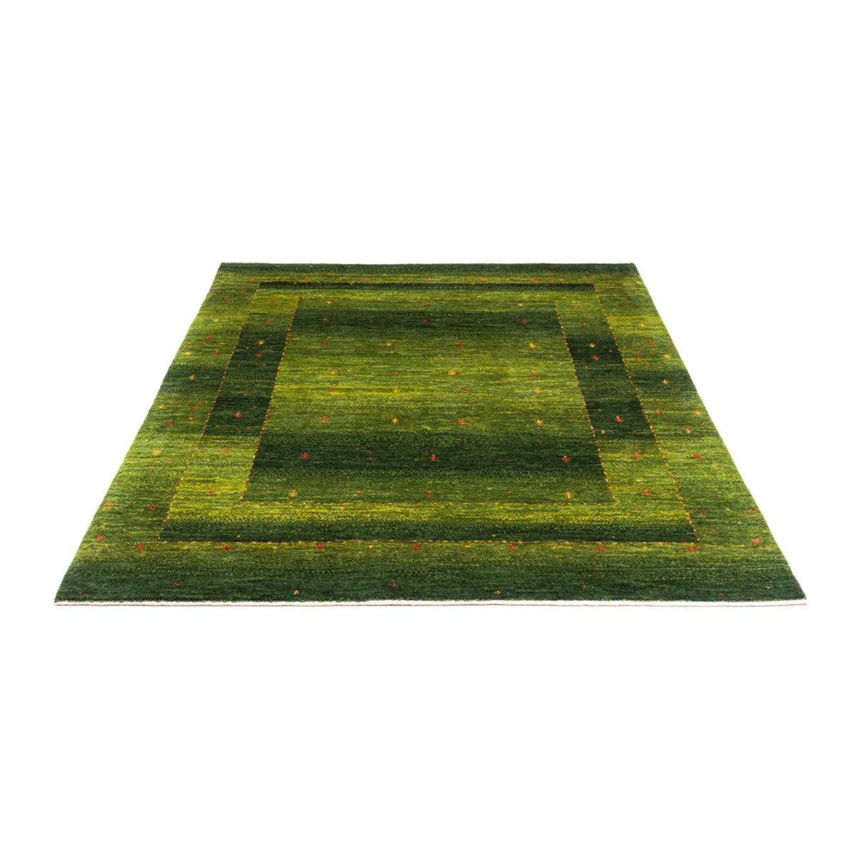 Tapis Gabbeh - Loribaft Persan - 200 x 150 cm - vert