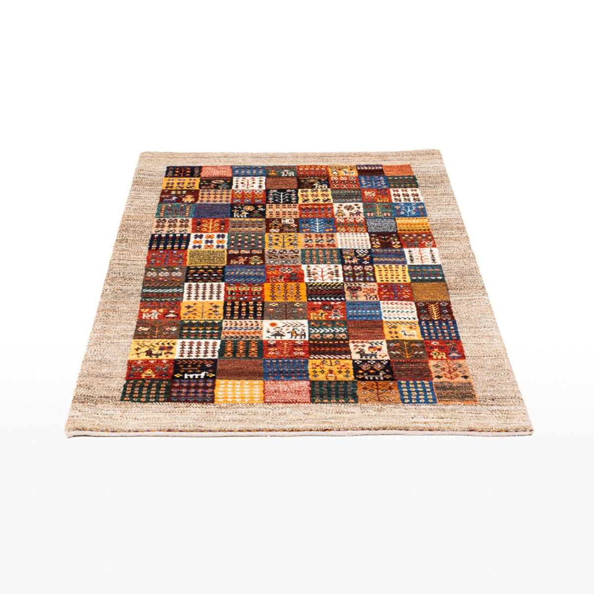 Tapis Gabbeh - Loribaft Persan - Royal - 132 x 84 cm - multicolore