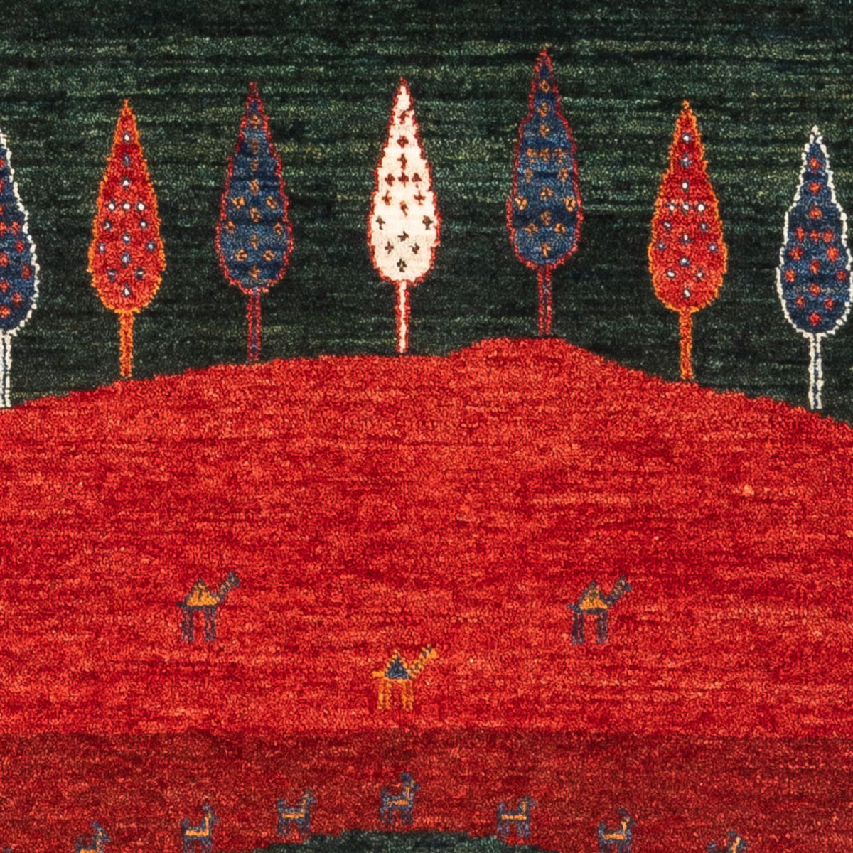 Tapis Gabbeh - Loribaft Persan - Royal - 126 x 86 cm - multicolore