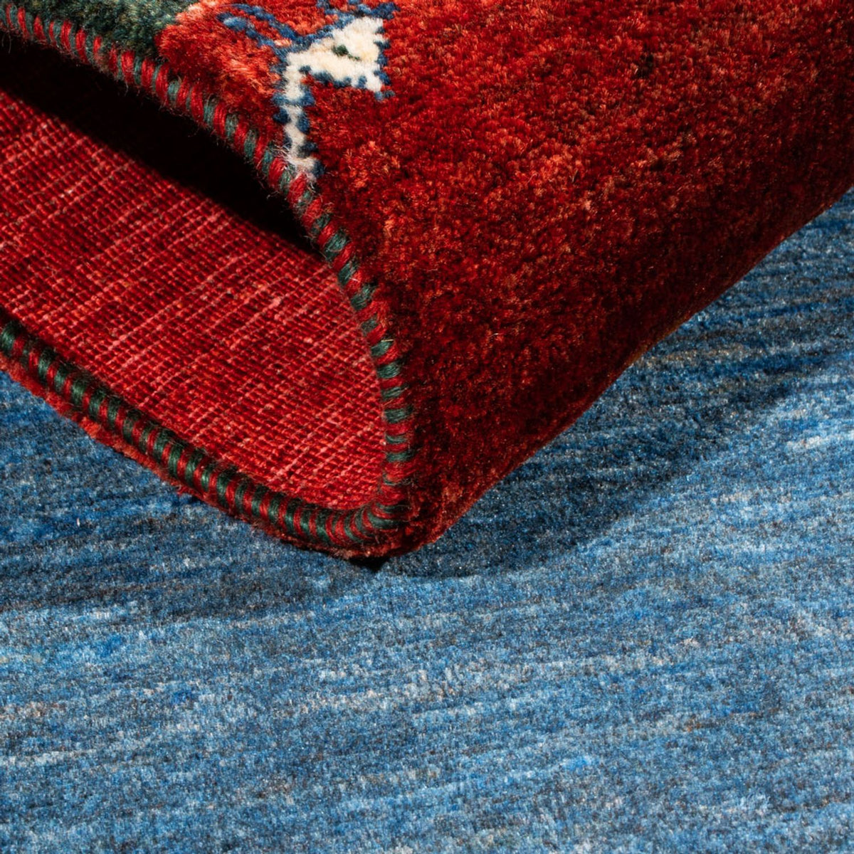 Tapis Gabbeh - Loribaft Persan - Royal - 126 x 86 cm - multicolore