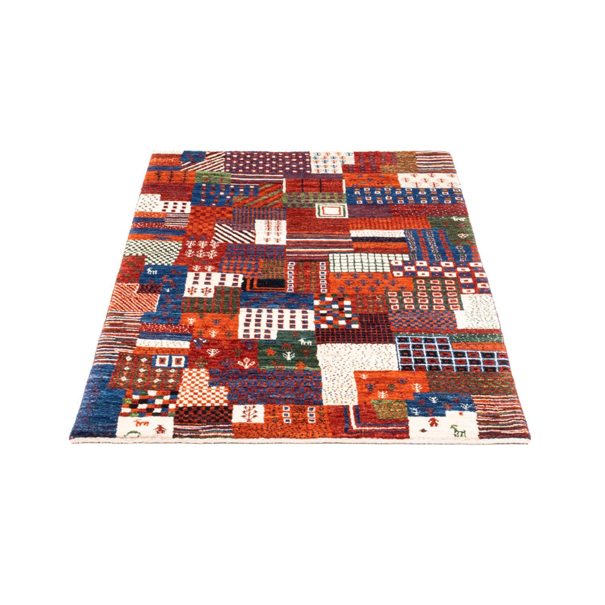 Tapis Gabbeh - Loribaft Persan - Royal - 123 x 80 cm - multicolore