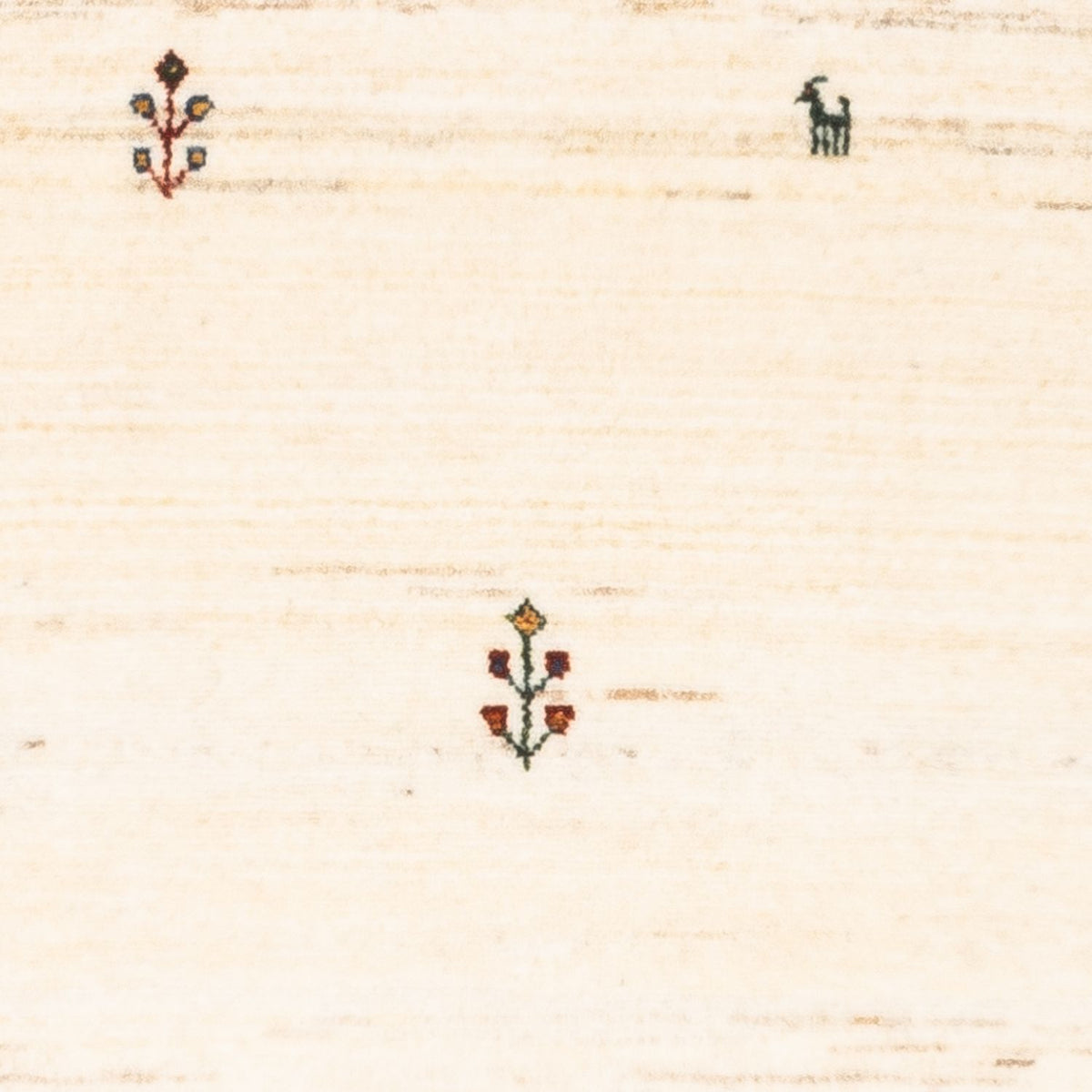 Tapis Gabbeh - Loribaft Persan - Royal - 125 x 90 cm - crème