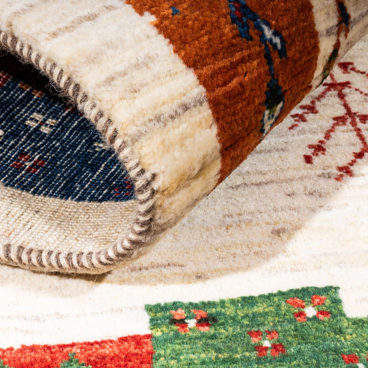 Tapis Gabbeh - Loribaft Persan - Royal - 135 x 83 cm - multicolore