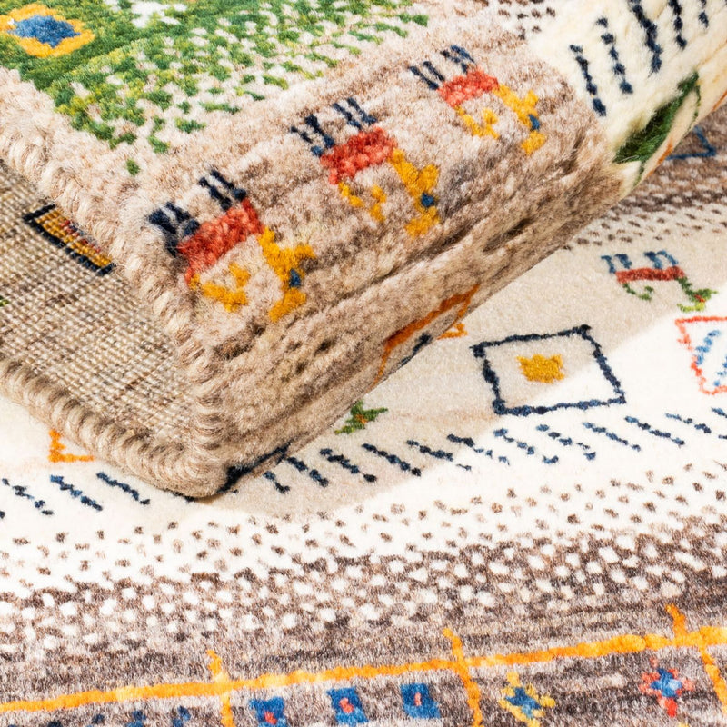 Tapis Gabbeh - Loribaft Persan - Royal - 135 x 87 cm - multicolore