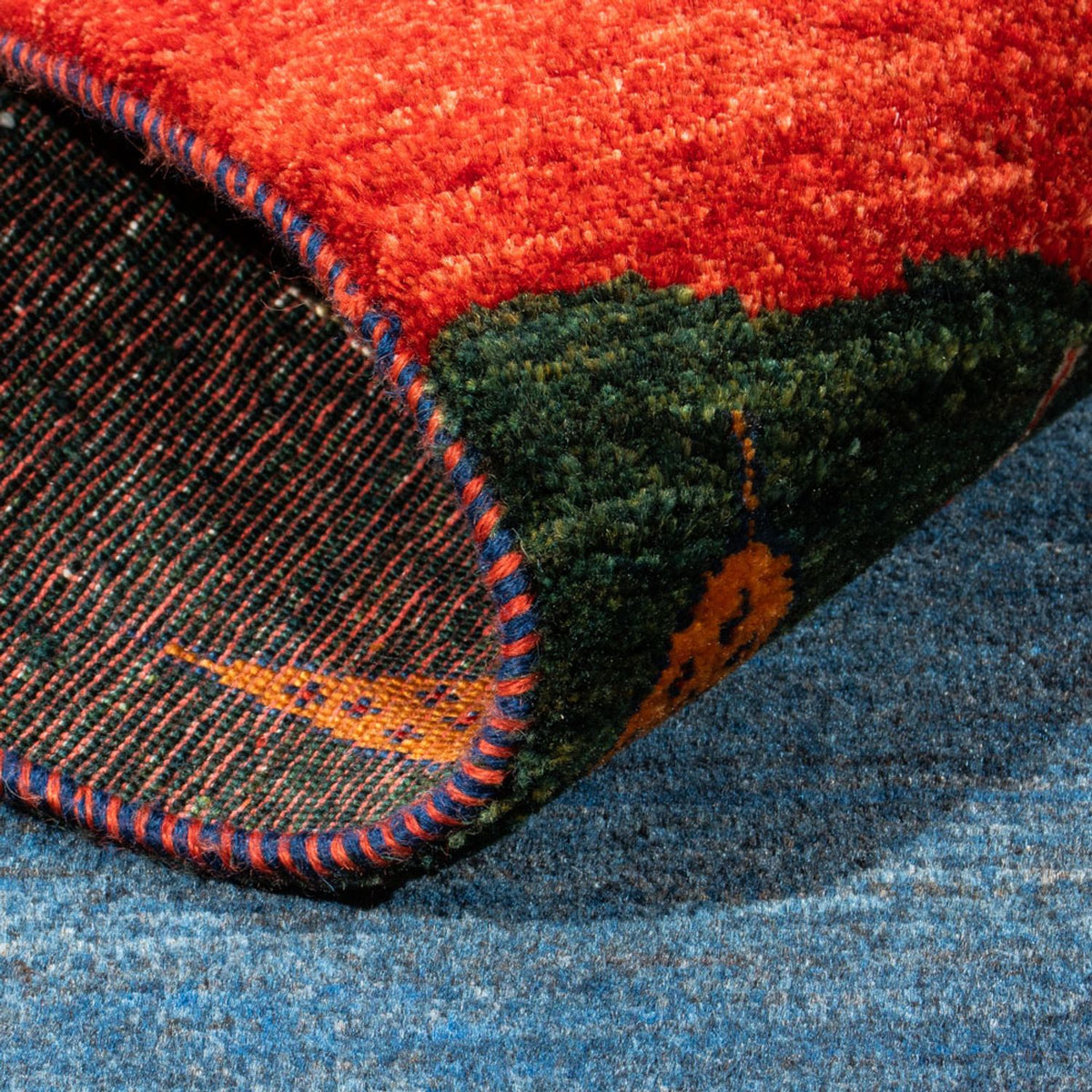 Tapis Gabbeh - Loribaft Persan - Royal - 126 x 82 cm - multicolore