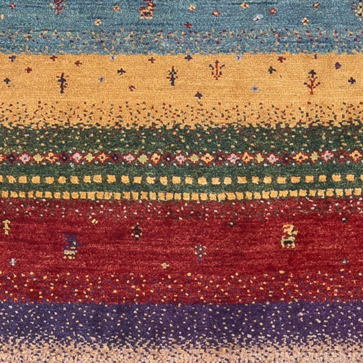 Tapis Gabbeh - Loribaft Persan - Royal - 130 x 85 cm - multicolore