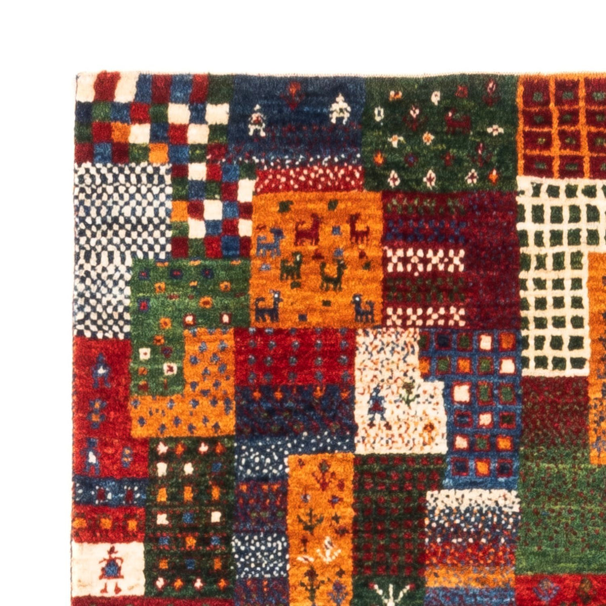 Tapis Gabbeh - Loribaft Persan - Royal - 134 x 85 cm - multicolore