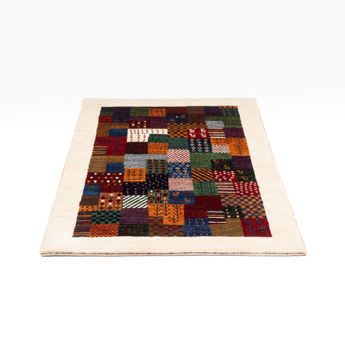 Tapis Gabbeh - Loribaft Persan - Royal - 124 x 85 cm - multicolore