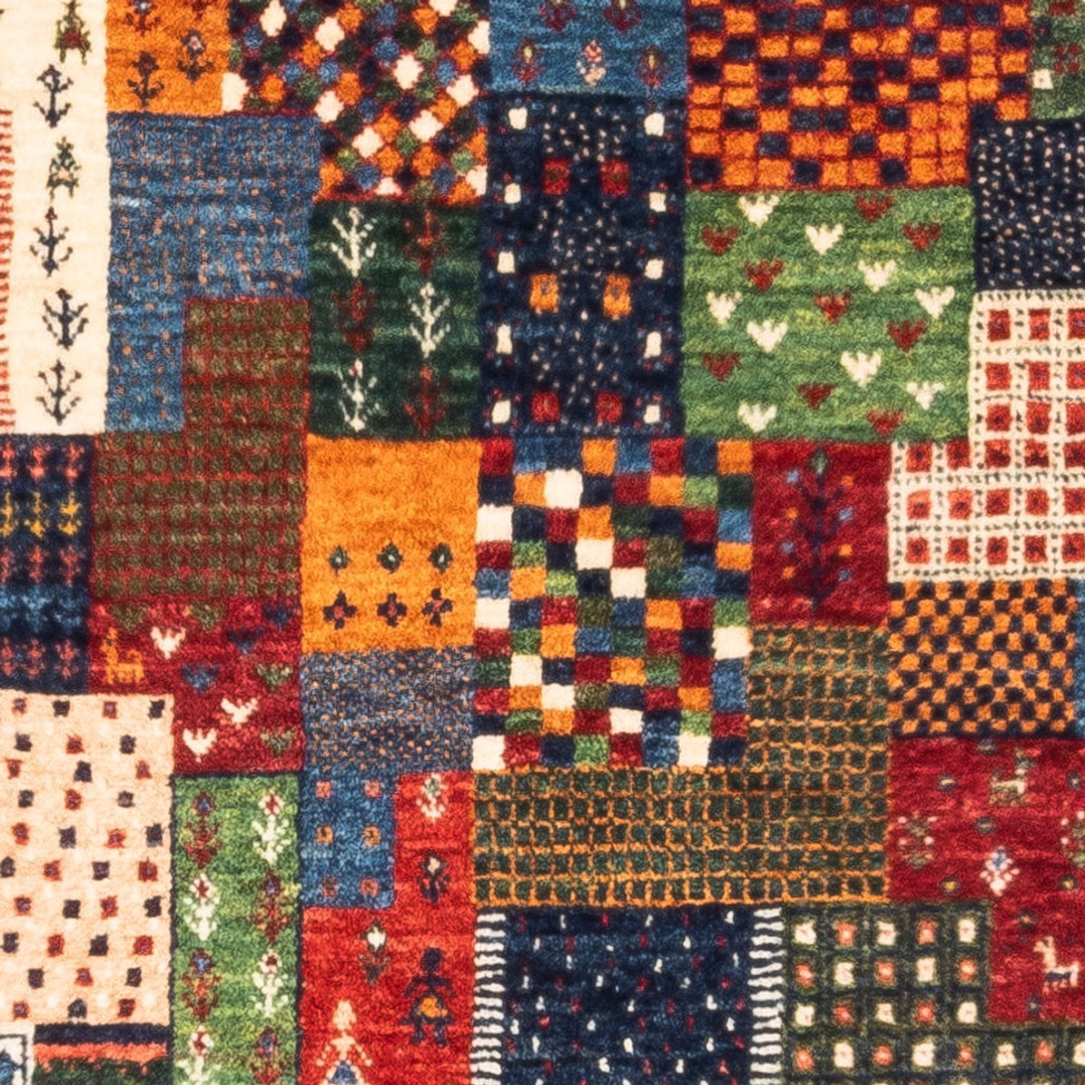 Tapis Gabbeh - Loribaft Persan - Royal - 129 x 81 cm - multicolore