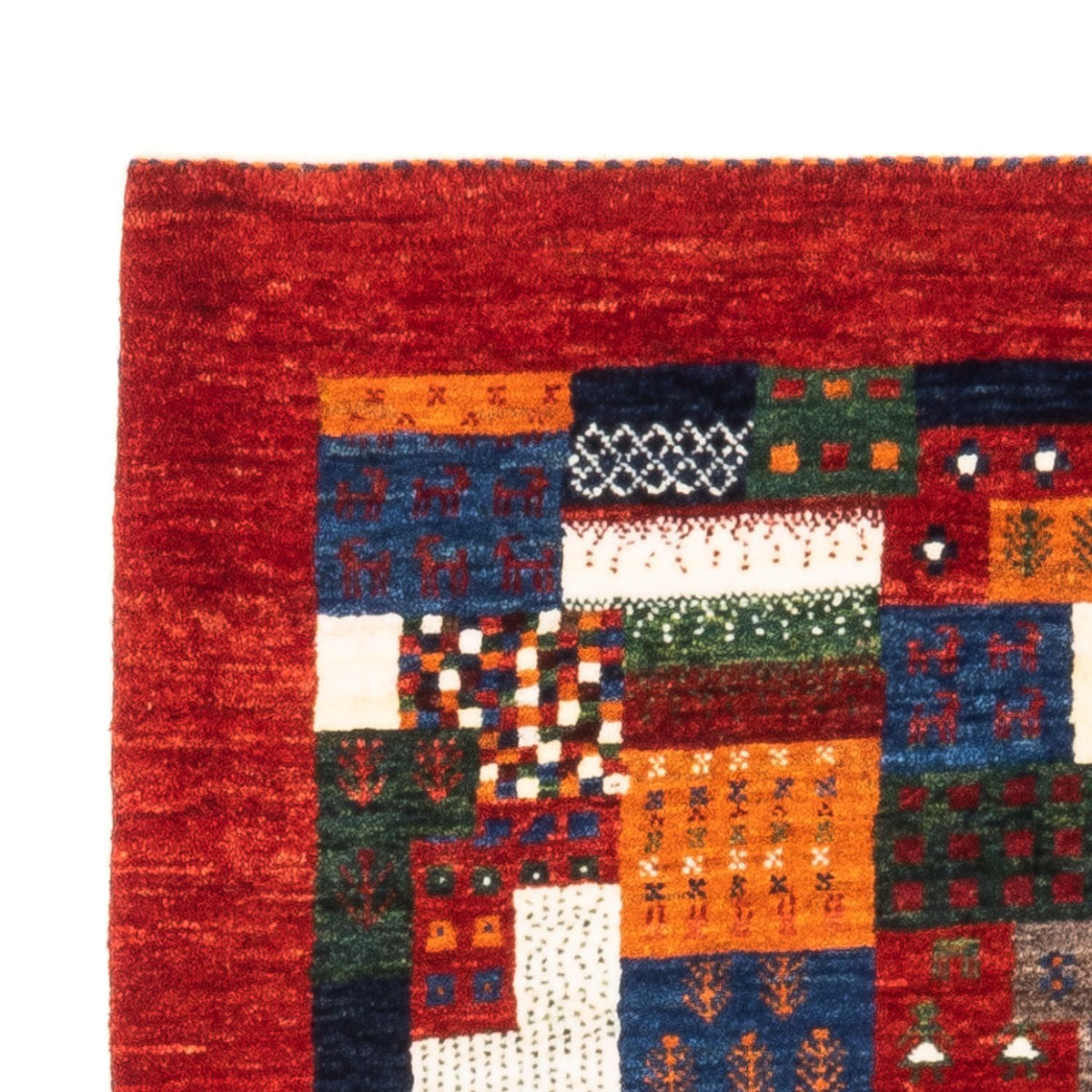 Tapis Gabbeh - Loribaft Persan - Royal - 128 x 85 cm - multicolore