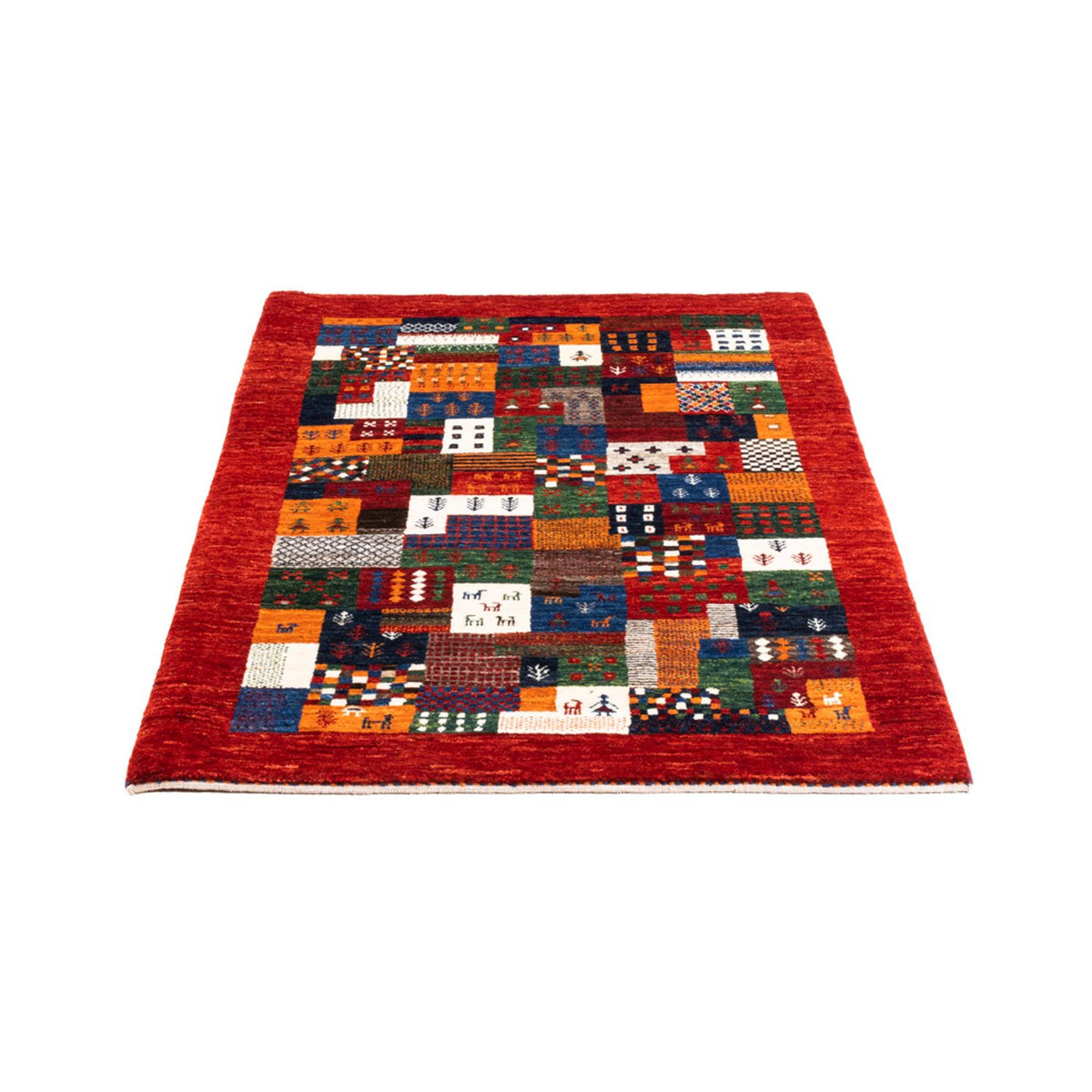 Tapis Gabbeh - Loribaft Persan - Royal - 128 x 85 cm - multicolore