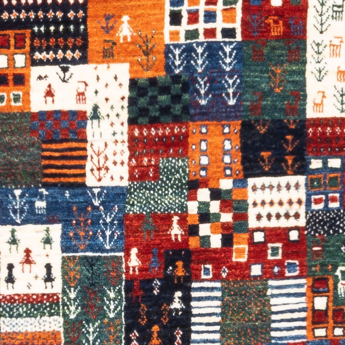 Tapis Gabbeh - Loribaft Persan - Royal - 125 x 83 cm - multicolore