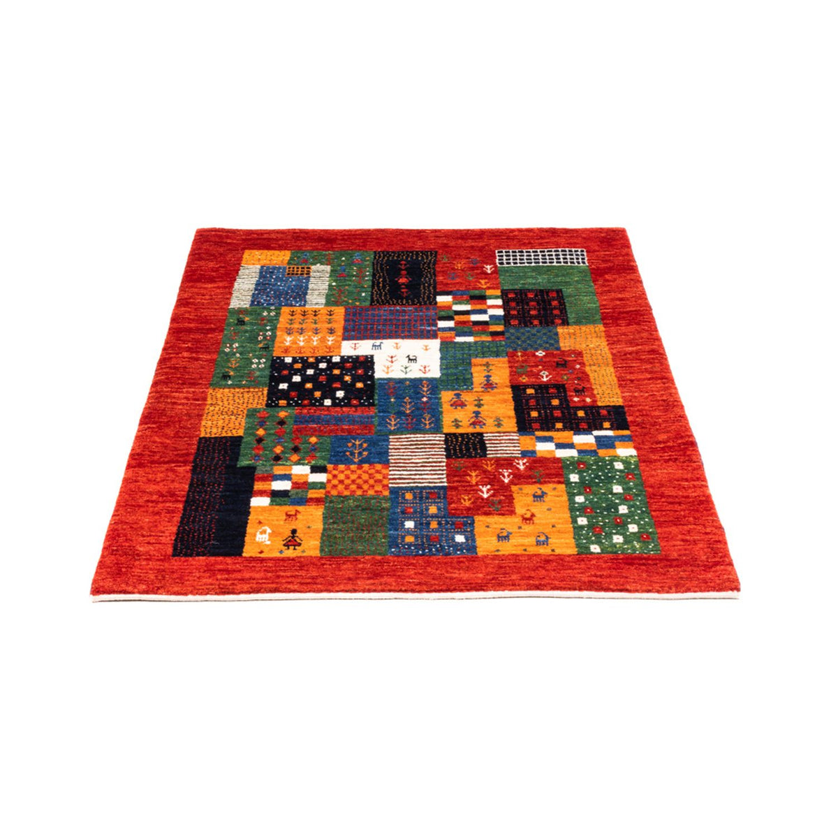 Tapis Gabbeh - Loribaft Persan - Royal - 118 x 84 cm - multicolore