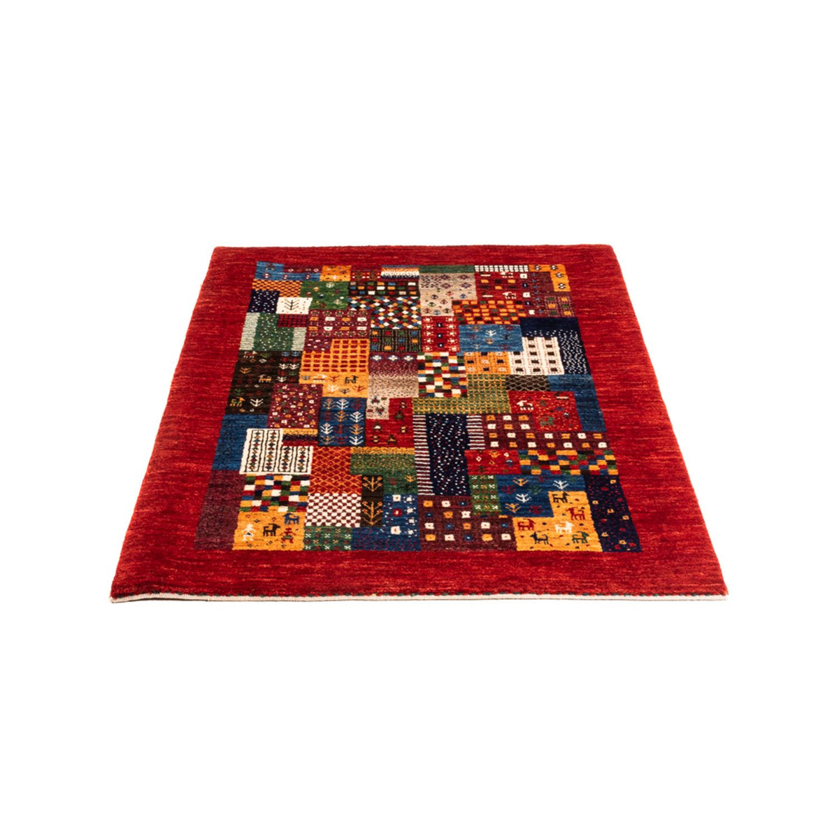 Tapis Gabbeh - Loribaft Persan - Royal - 127 x 88 cm - multicolore