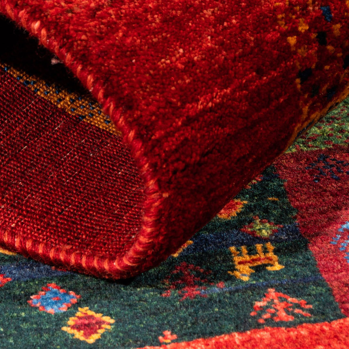 Tapis Gabbeh - Loribaft Persan - Royal - 132 x 82 cm - multicolore