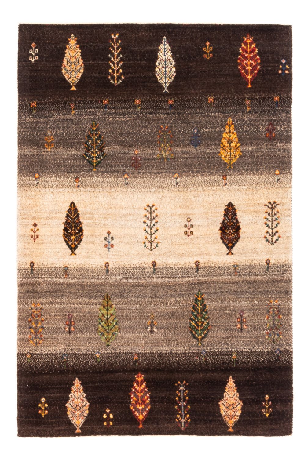 Tapis Gabbeh - Loribaft Persan - Royal - 125 x 88 cm - gris