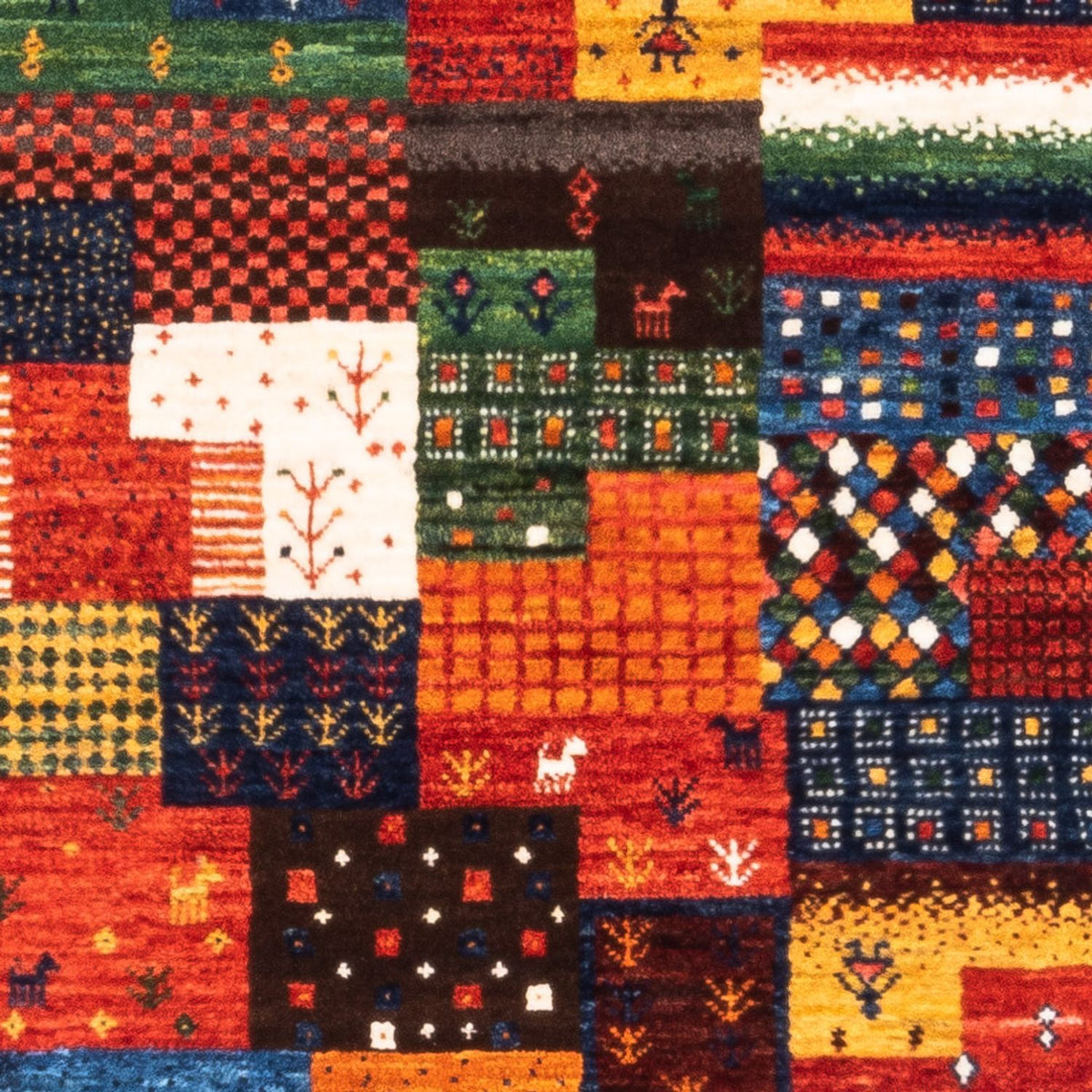 Tapis Gabbeh - Loribaft Persan - Royal - 127 x 83 cm - vert