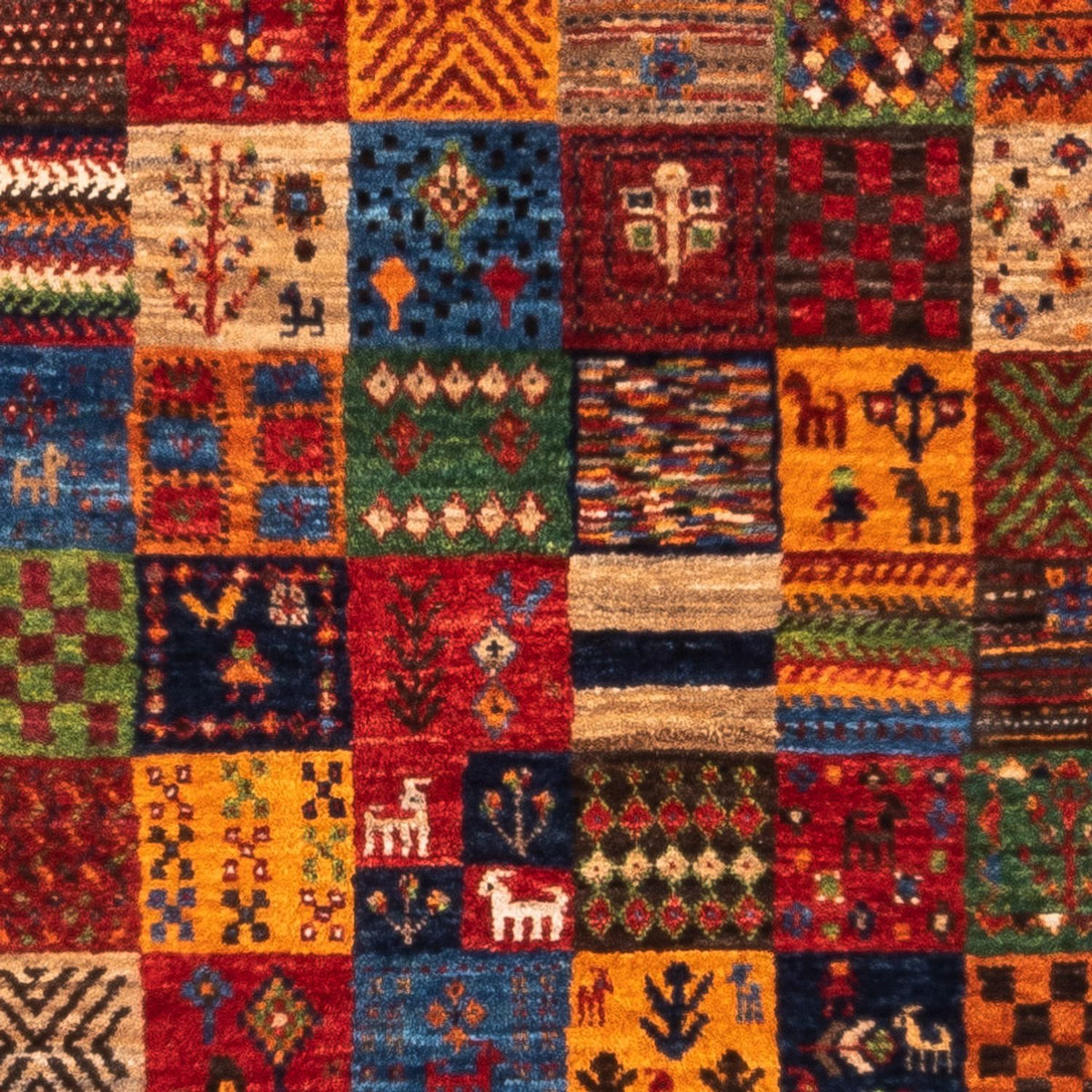 Tapis Gabbeh - Loribaft Persan - Royal - 124 x 80 cm - multicolore