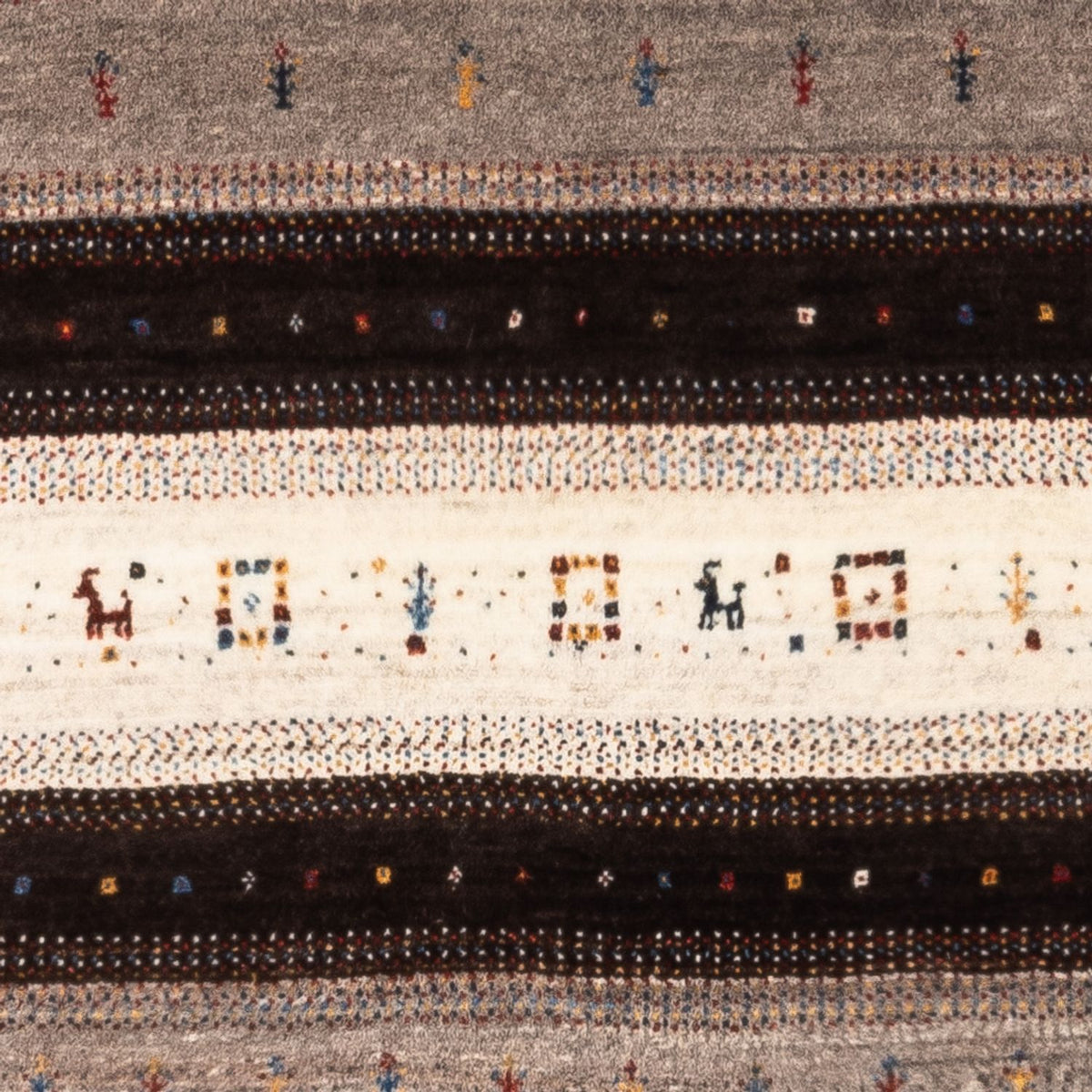 Tapis Gabbeh - Loribaft Persan - Royal - 134 x 84 cm - marron