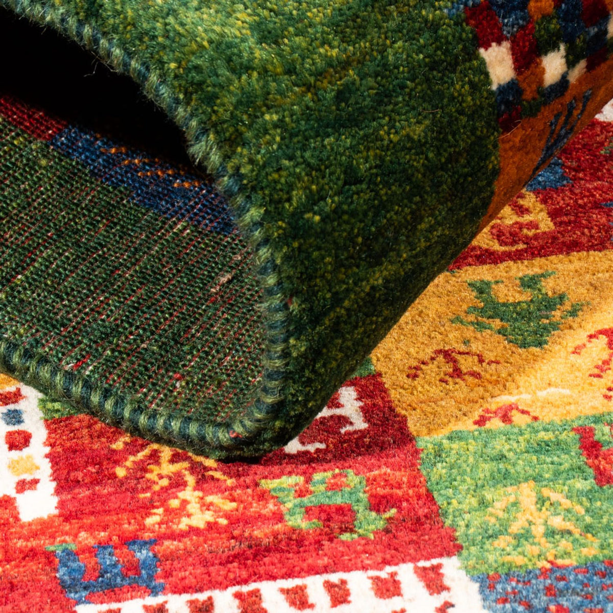 Tapis Gabbeh - Loribaft Persan - Royal - 133 x 85 cm - multicolore