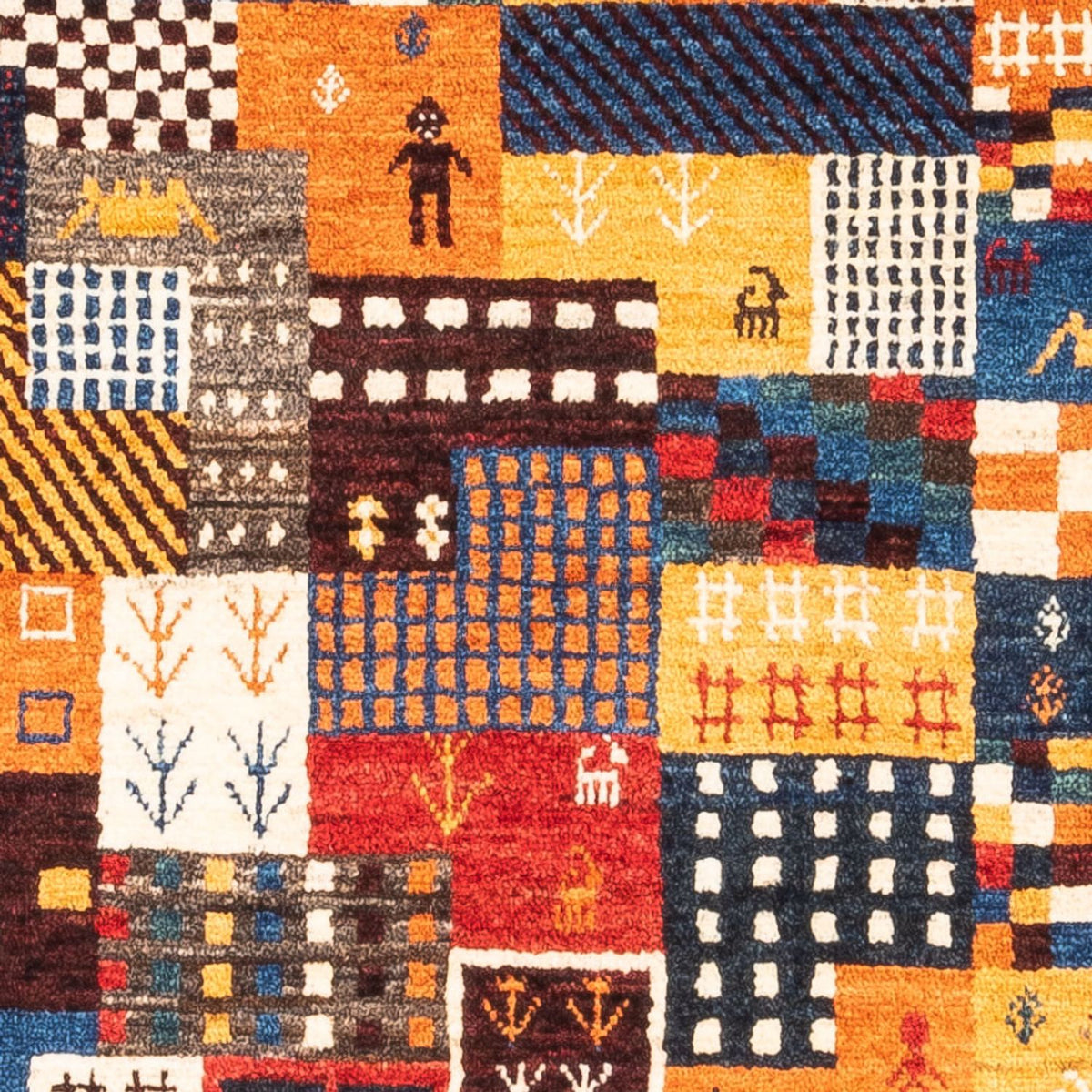 Tapis Gabbeh - Loribaft Persan - Royal - 120 x 83 cm - multicolore