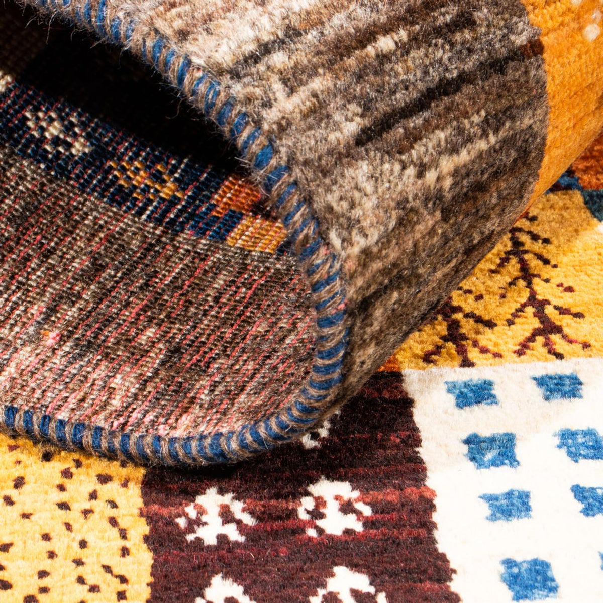 Tapis Gabbeh - Loribaft Persan - Royal - 120 x 83 cm - multicolore