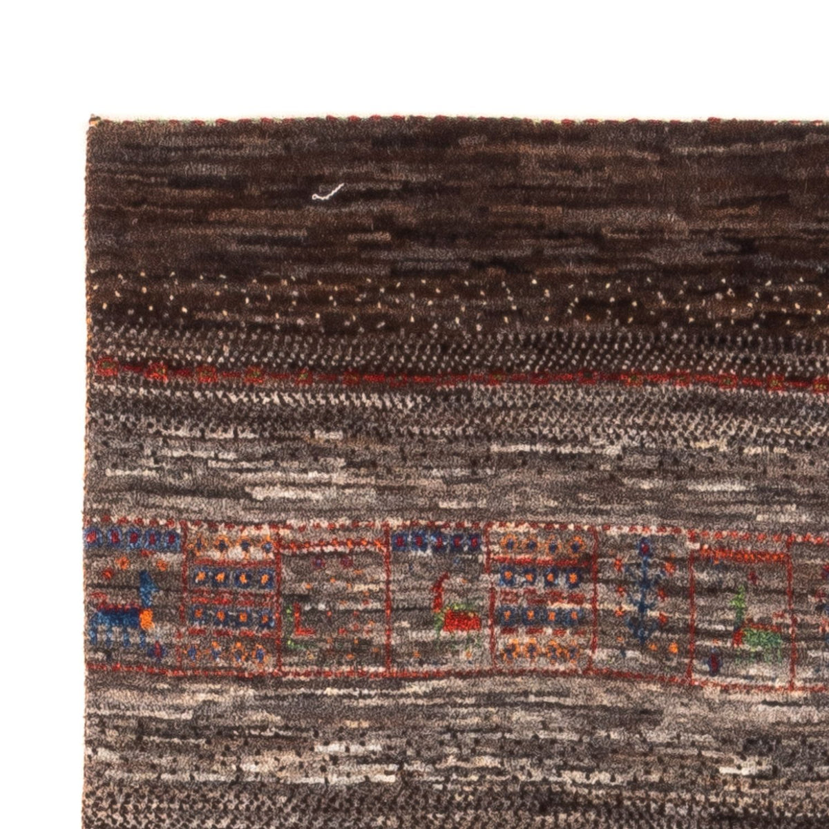 Tapis Gabbeh - Loribaft Persan - Royal - 137 x 85 cm - marron