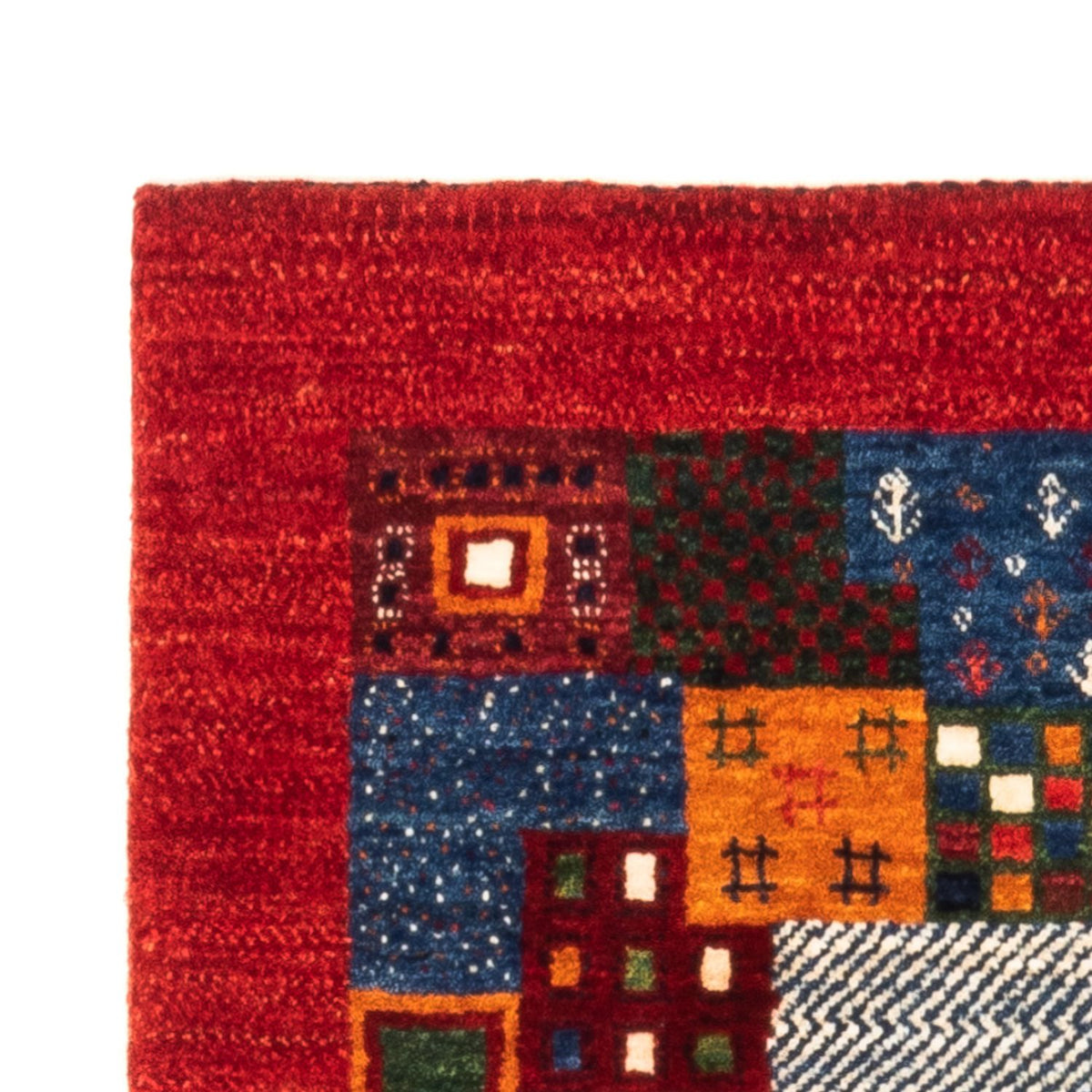 Tapis Gabbeh - Loribaft Persan - Royal - 132 x 86 cm - multicolore