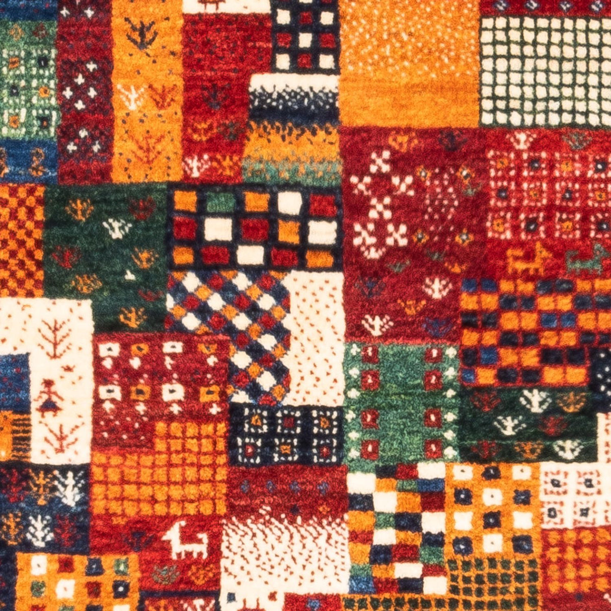 Tapis Gabbeh - Loribaft Persan - Royal - 130 x 86 cm - multicolore