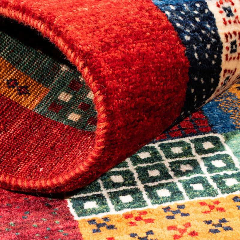 Tapis Gabbeh - Loribaft Persan - Royal - 130 x 86 cm - multicolore