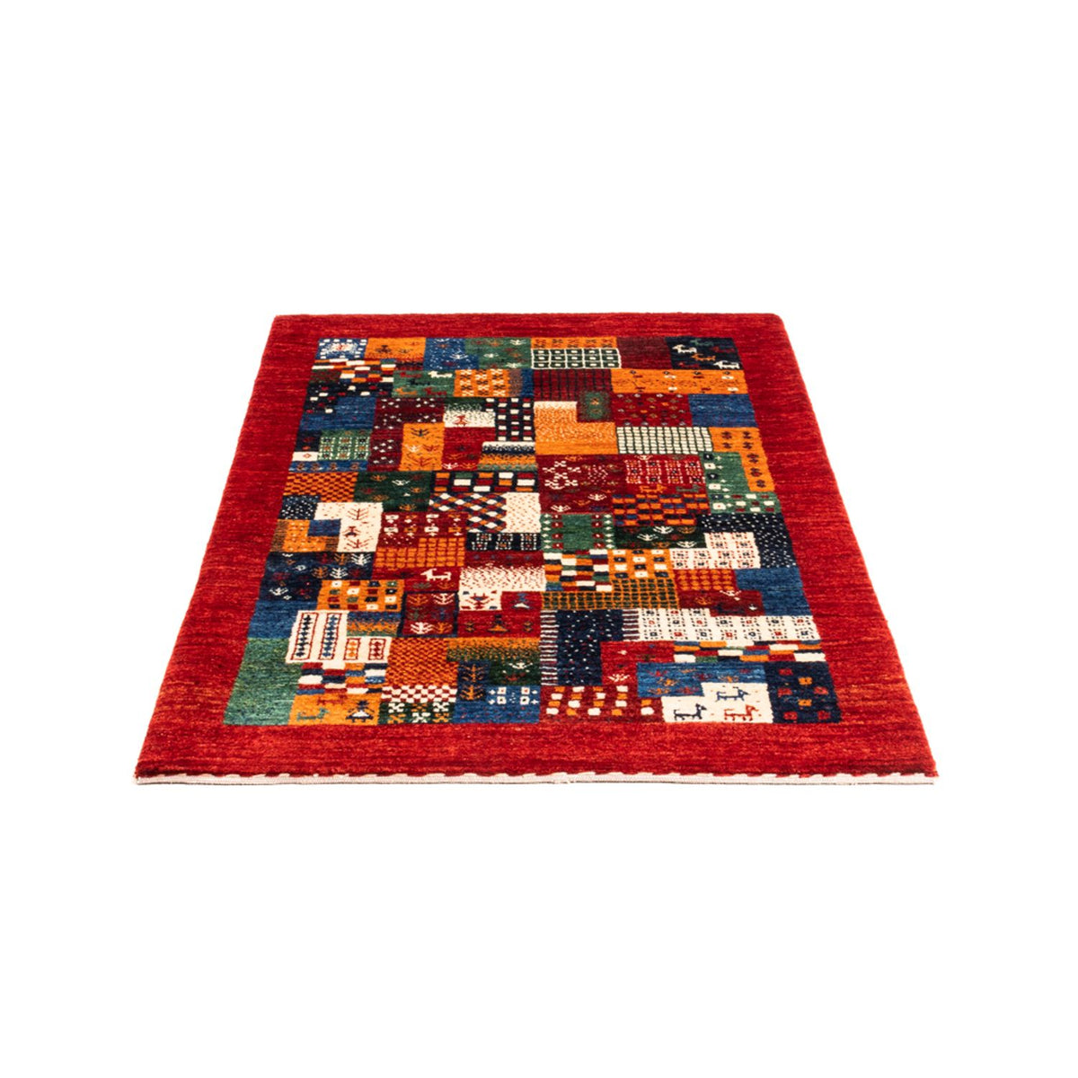 Tapis Gabbeh - Loribaft Persan - Royal - 130 x 86 cm - multicolore