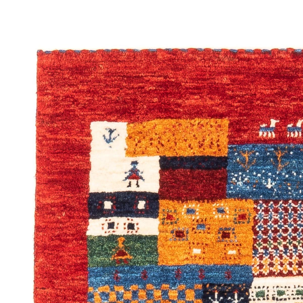 Tapis Gabbeh - Loribaft Persan - Royal - 119 x 79 cm - multicolore