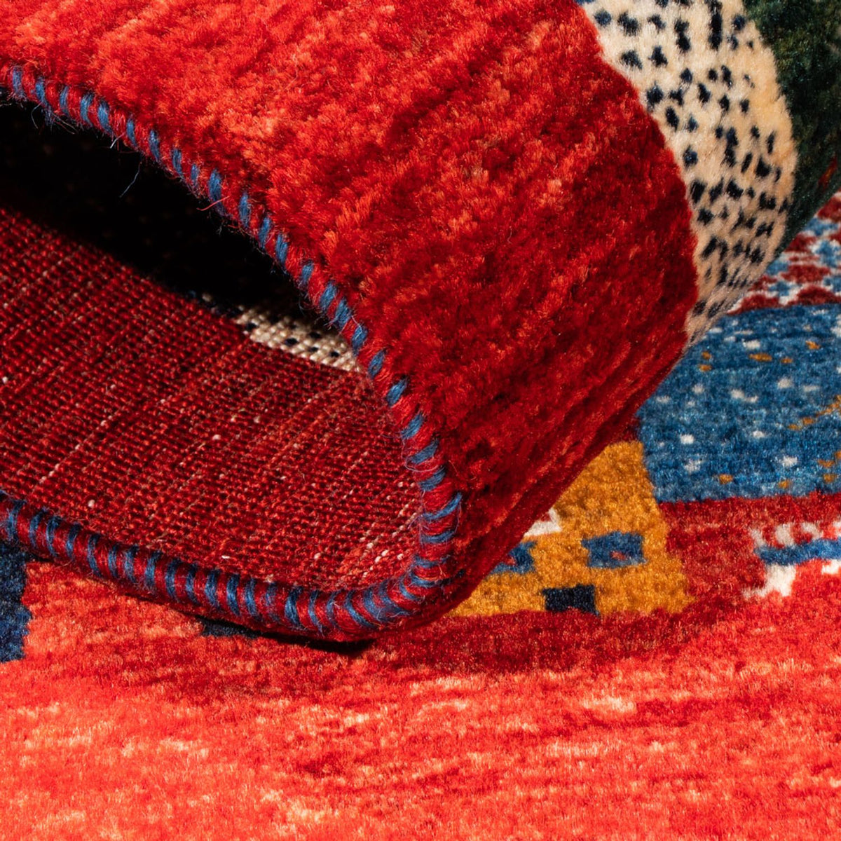 Tapis Gabbeh - Loribaft Persan - Royal - 119 x 79 cm - multicolore