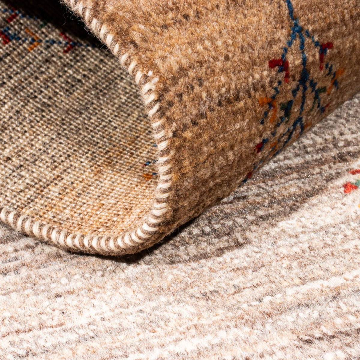 Tapis Gabbeh - Loribaft Persan - Royal - 123 x 81 cm - multicolore