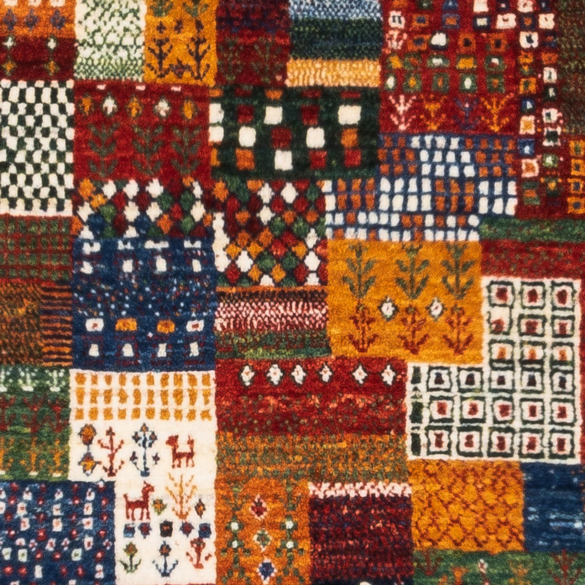 Tapis Gabbeh - Loribaft Persan - Royal - 125 x 80 cm - multicolore