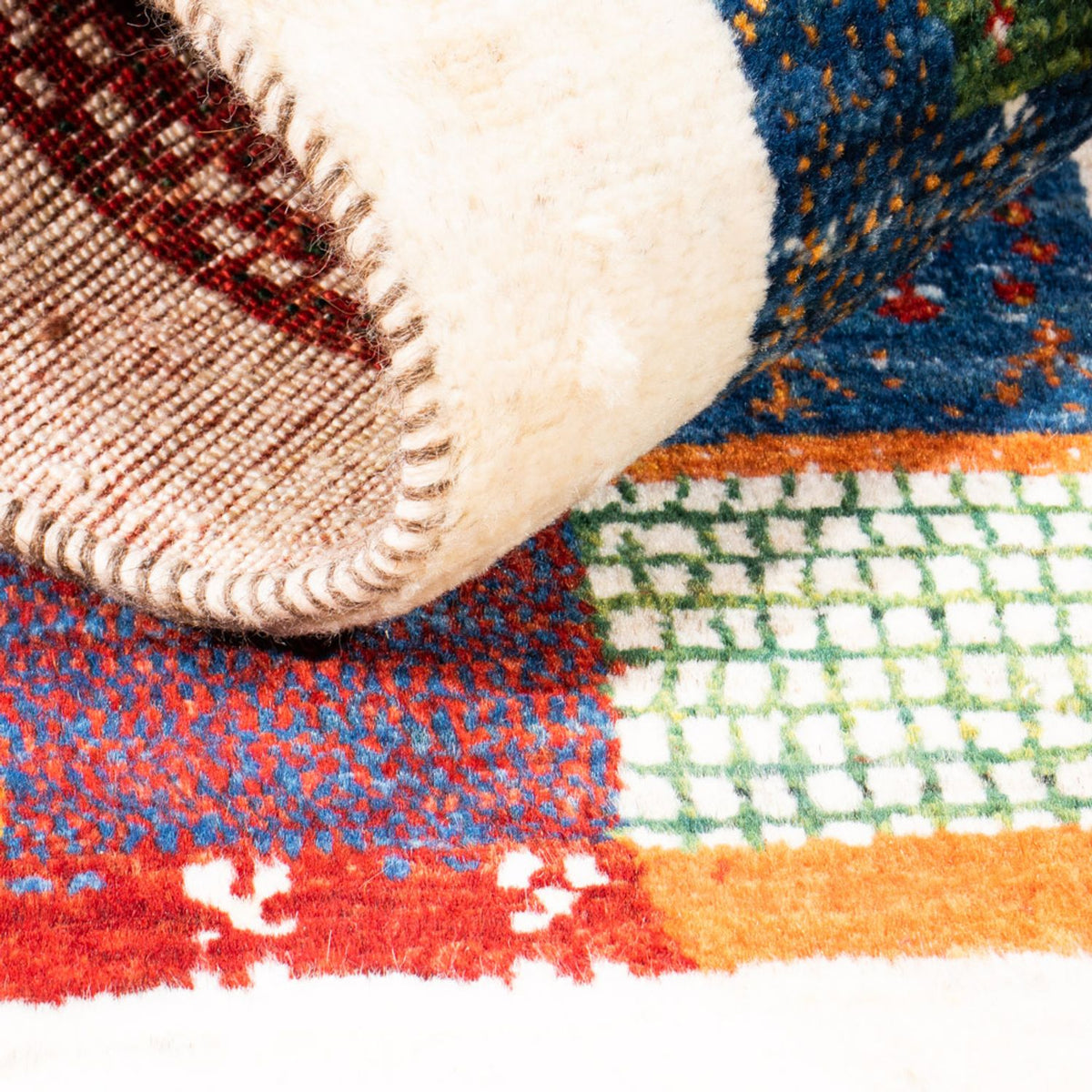 Tapis Gabbeh - Loribaft Persan - Royal - 125 x 80 cm - multicolore