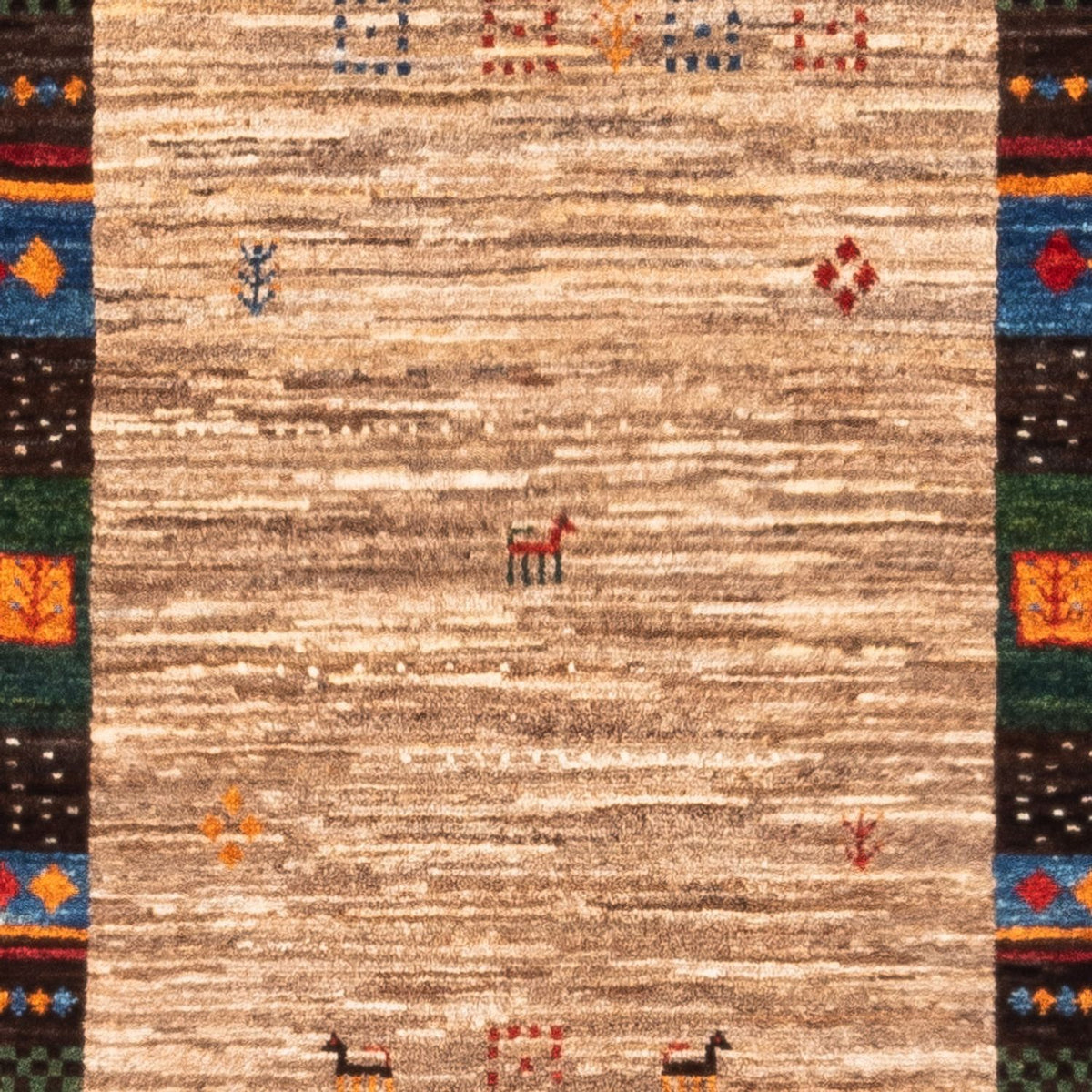 Tapis Gabbeh - Loribaft Persan - Royal - 140 x 86 cm - multicolore