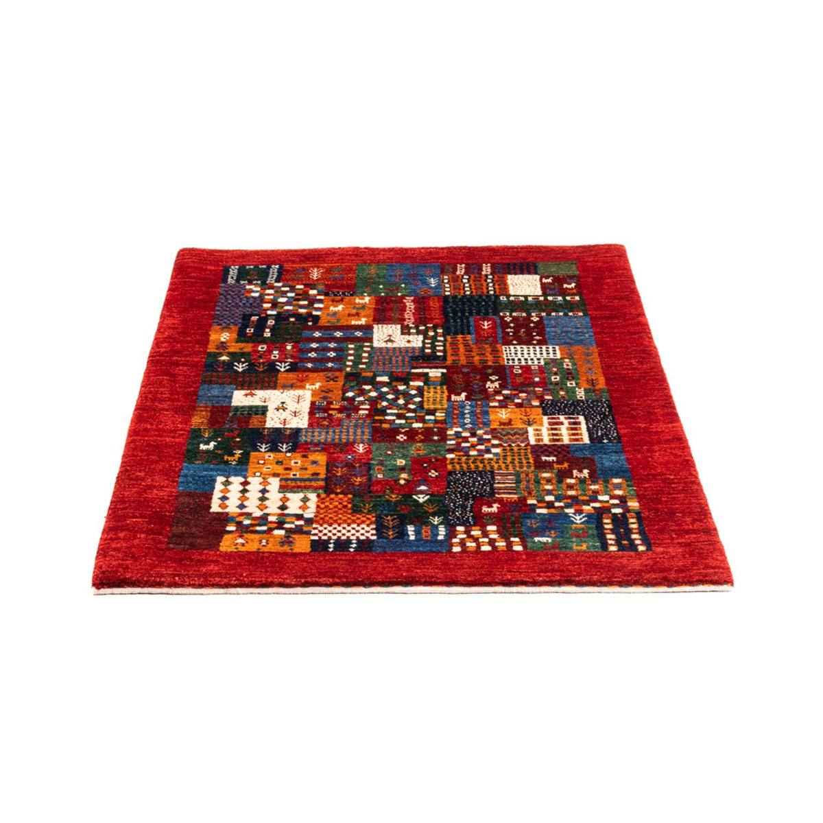 Tapis Gabbeh - Loribaft Persan - Royal - 122 x 86 cm - multicolore