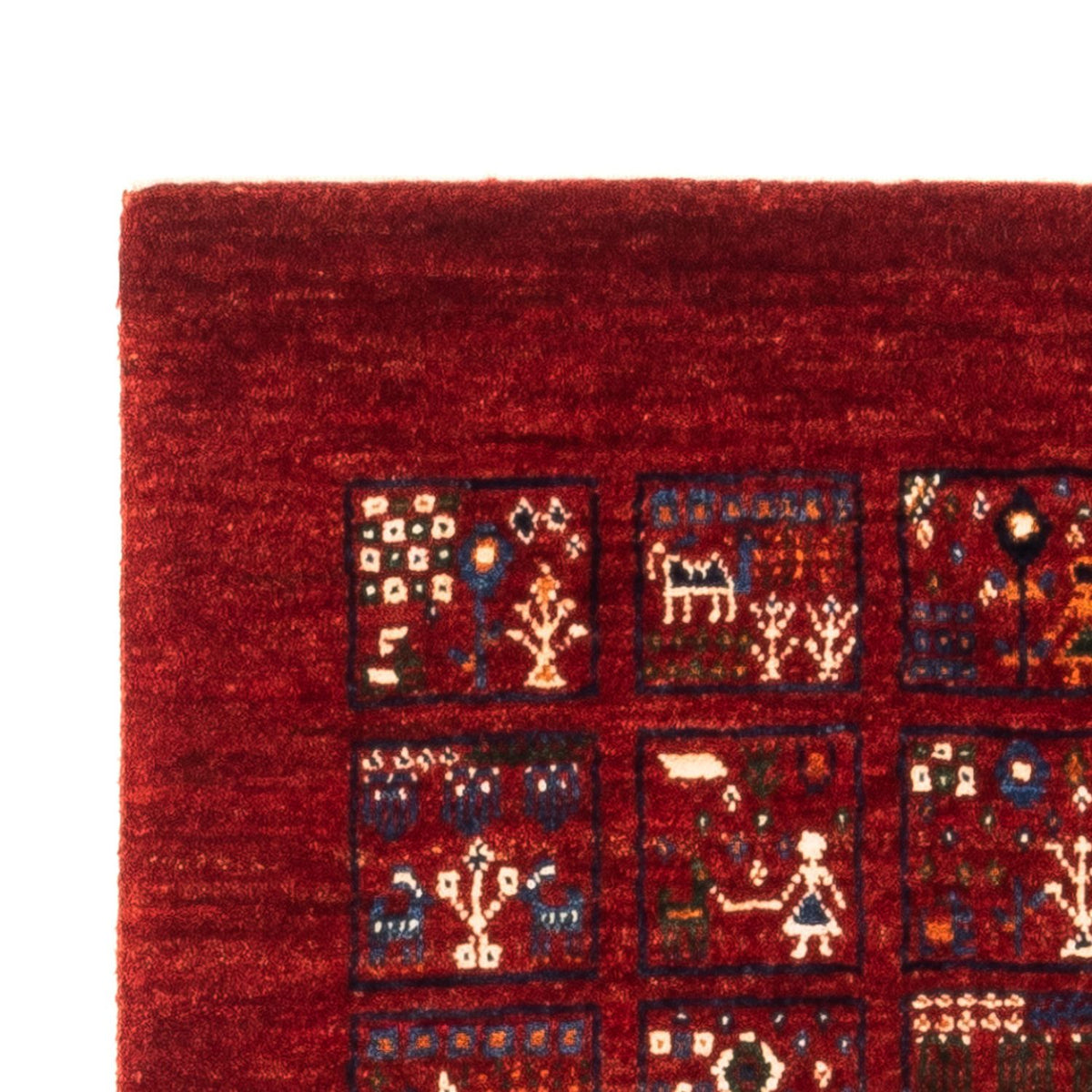 Tapis Gabbeh - Loribaft Persan - Royal - 133 x 83 cm - multicolore