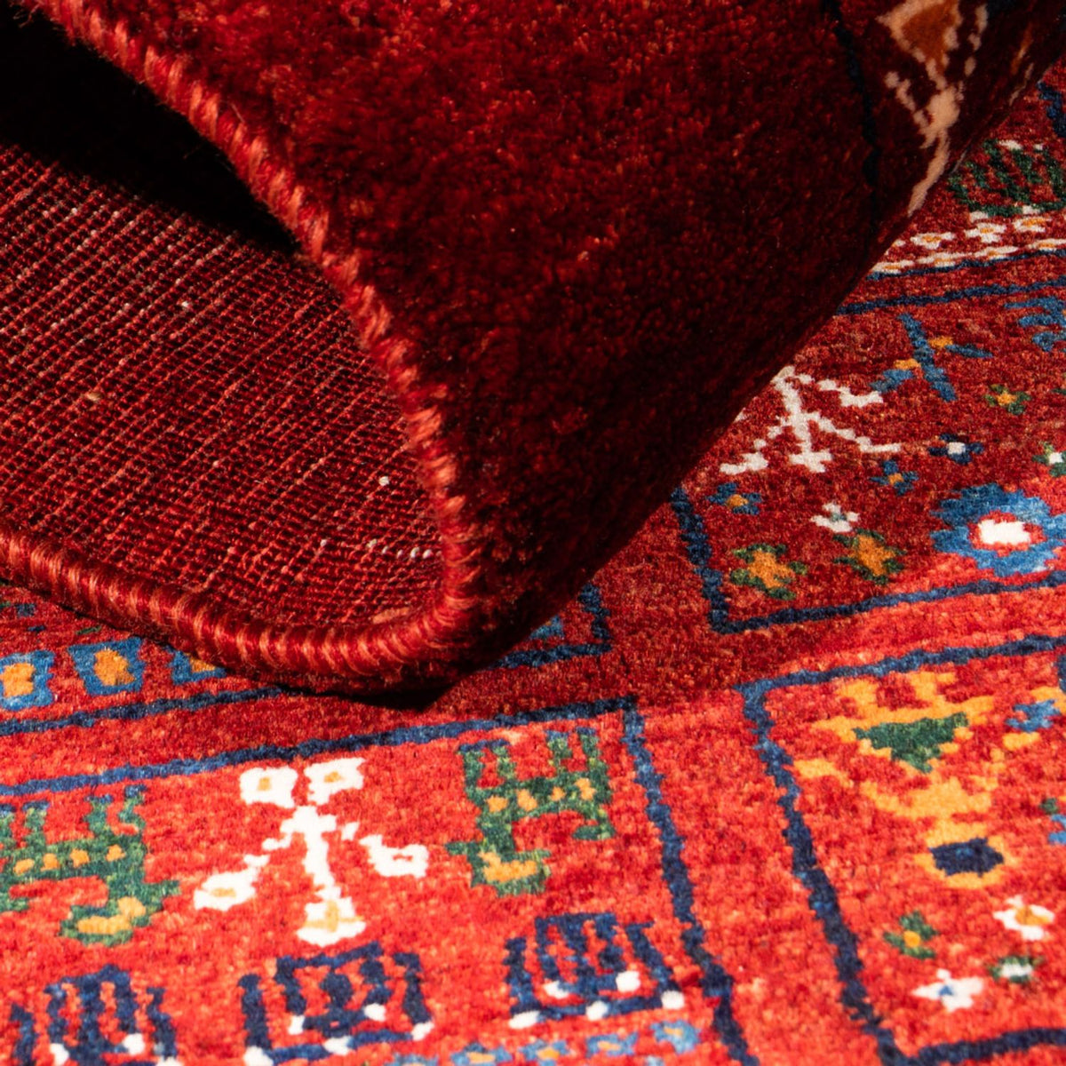 Tapis Gabbeh - Loribaft Persan - Royal - 133 x 83 cm - multicolore