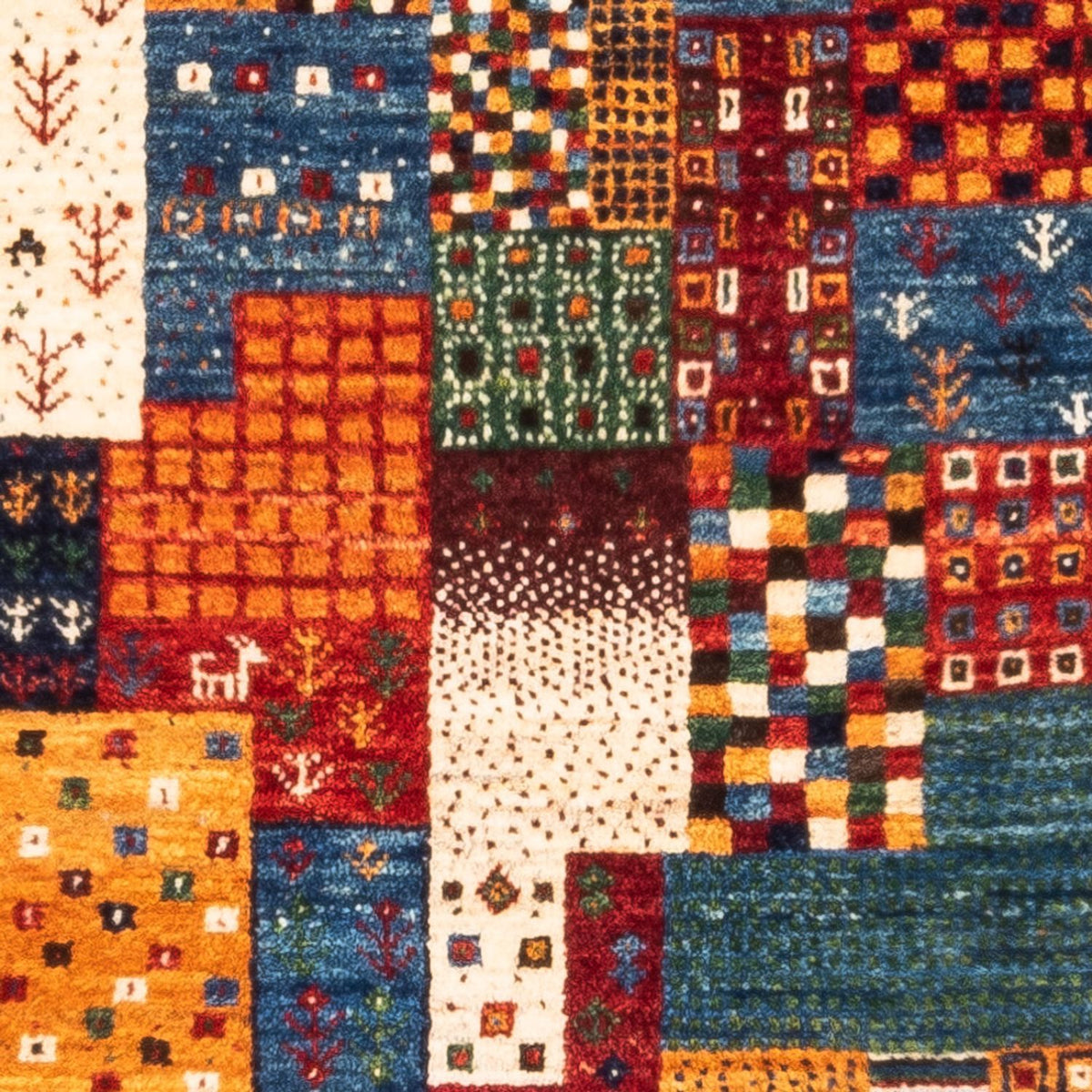 Tapis Gabbeh - Loribaft Persan - Royal - 132 x 80 cm - multicolore