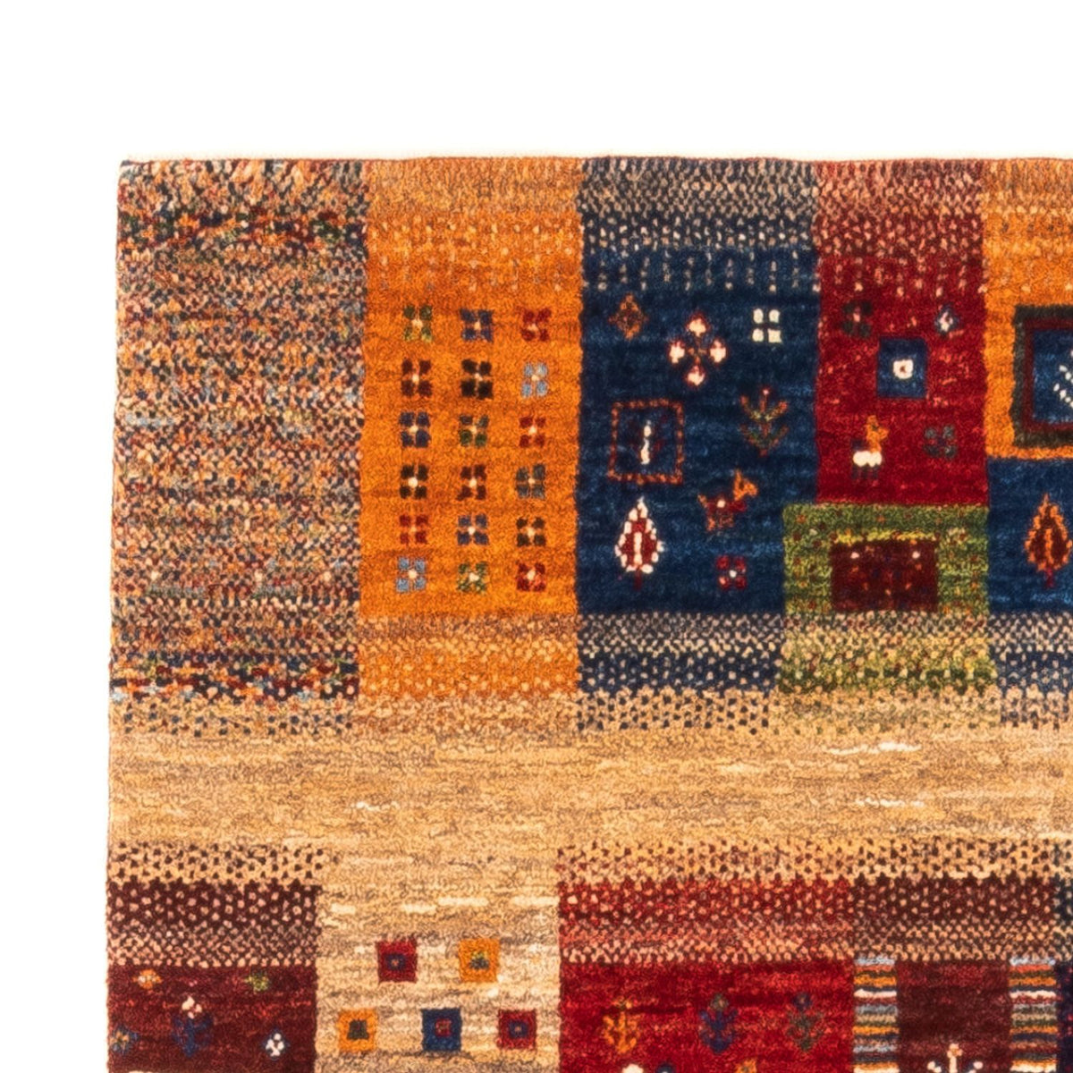 Tapis Gabbeh - Loribaft Persan - Royal - 132 x 84 cm - multicolore