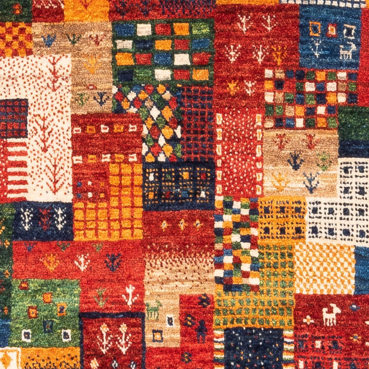 Tapis Gabbeh - Loribaft Persan - Royal - 123 x 87 cm - multicolore