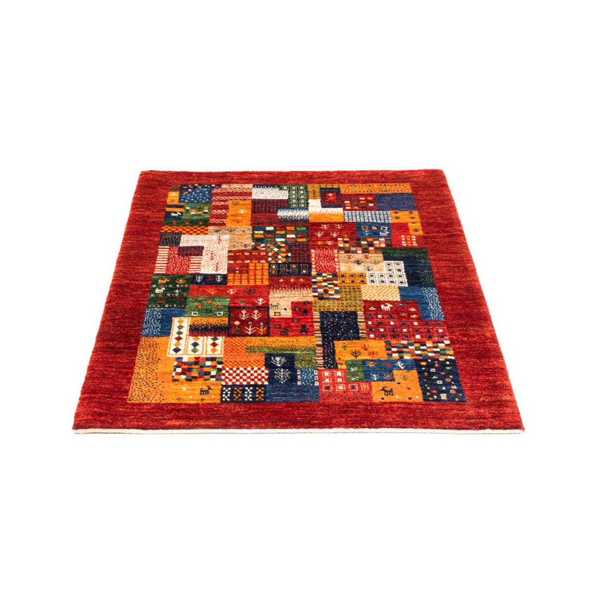 Tapis Gabbeh - Loribaft Persan - Royal - 123 x 87 cm - multicolore