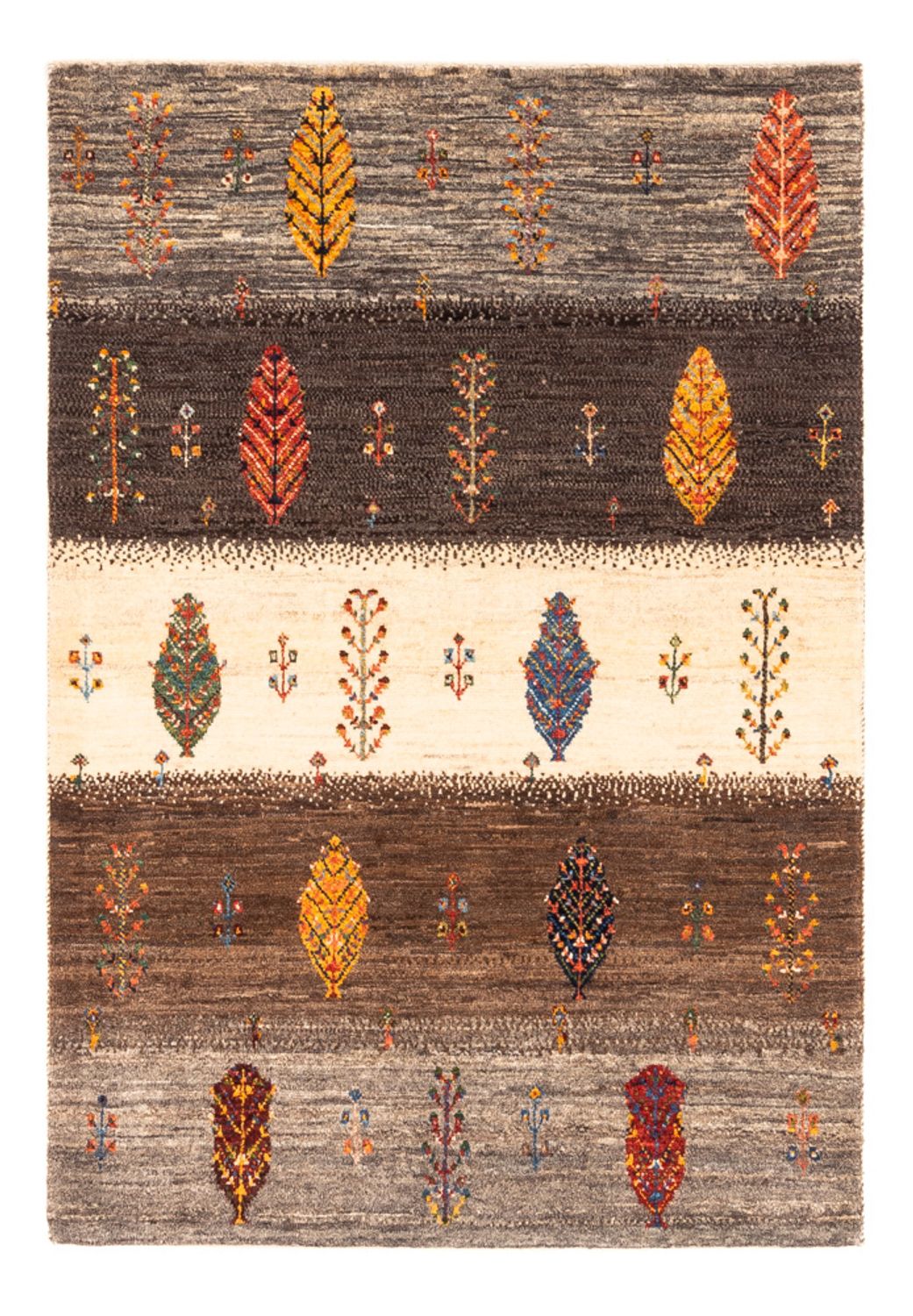 Tapis Gabbeh - Loribaft Persan - Royal - 122 x 84 cm - multicolore
