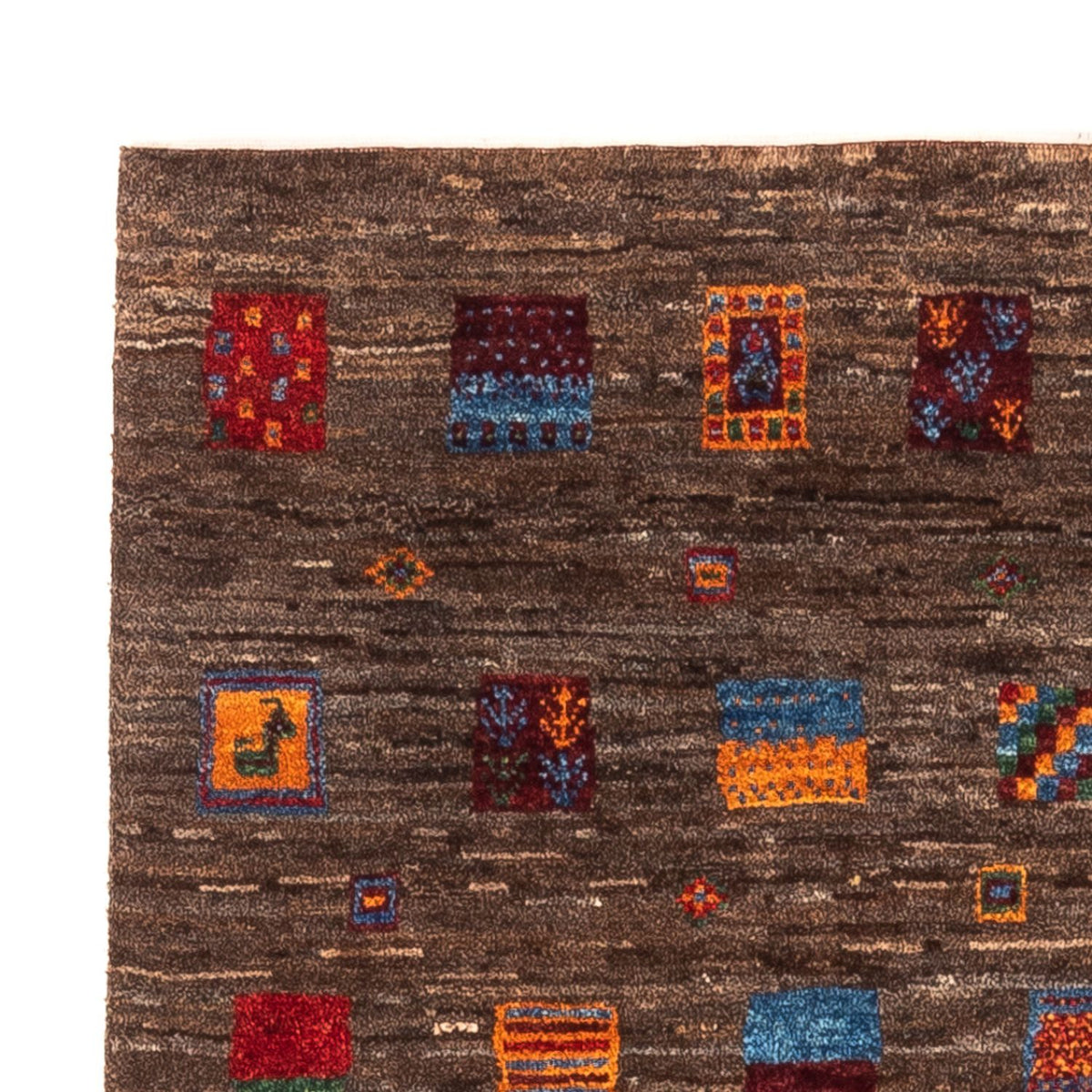 Tapis Gabbeh - Loribaft Persan - Royal - 119 x 82 cm - gris