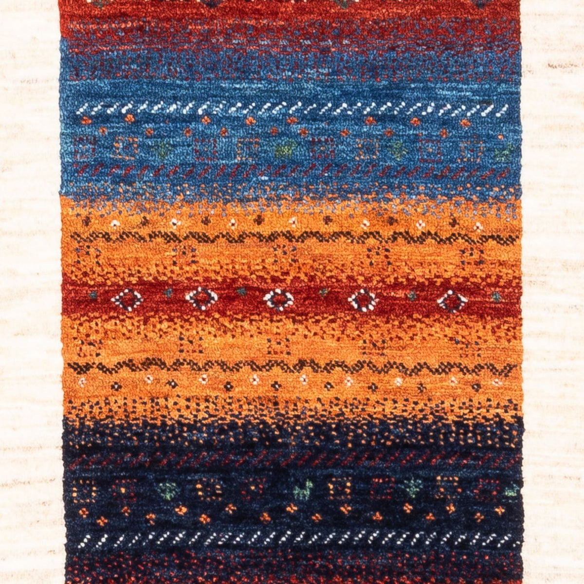 Tapis Gabbeh - Loribaft Persan - Royal - 140 x 84 cm - multicolore
