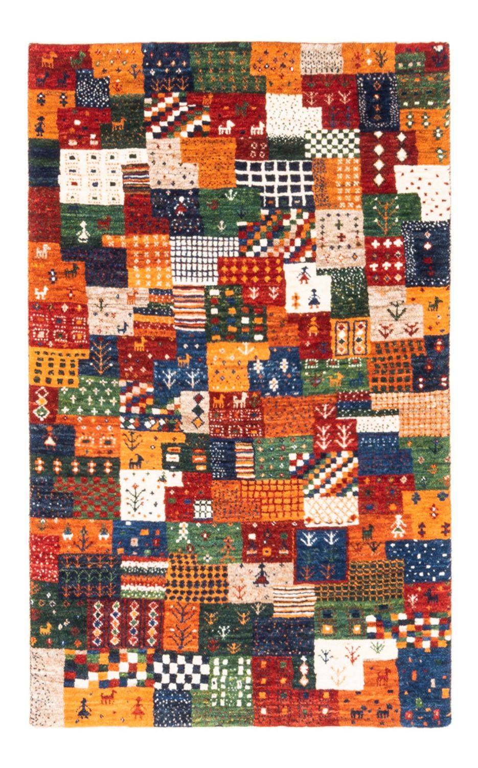 Tapis Gabbeh - Loribaft Persan - Royal - 125 x 80 cm - multicolore